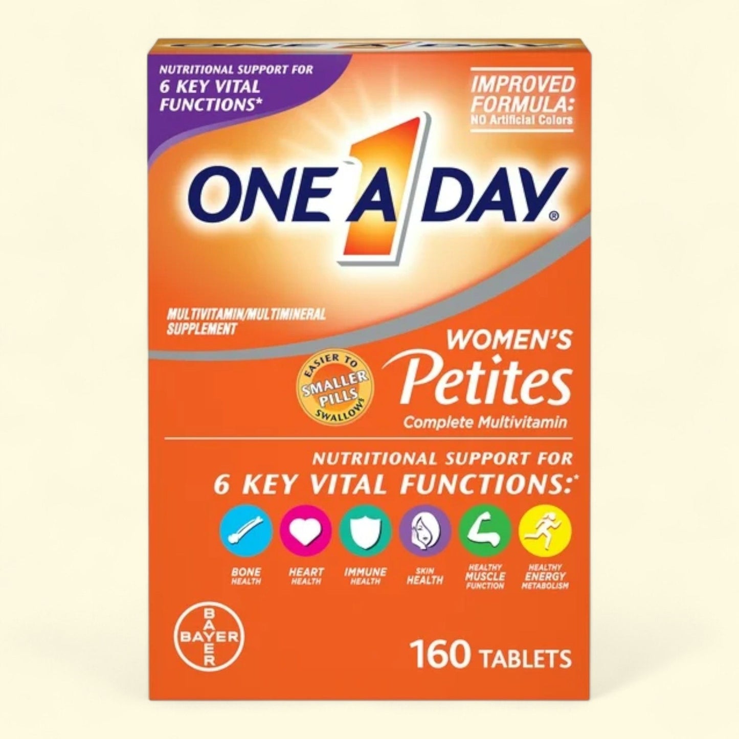 One A Day pour femmes de petite taille, comprimés, 160 comprimés