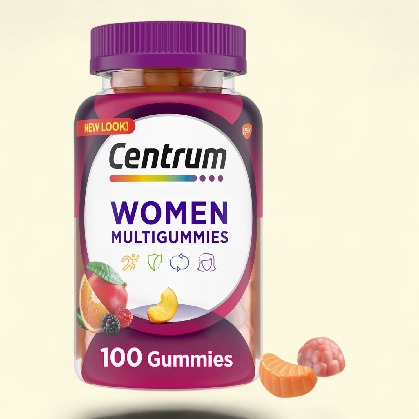 Centrum Multigummies Womens Gummy Vitamins, 100 Count
