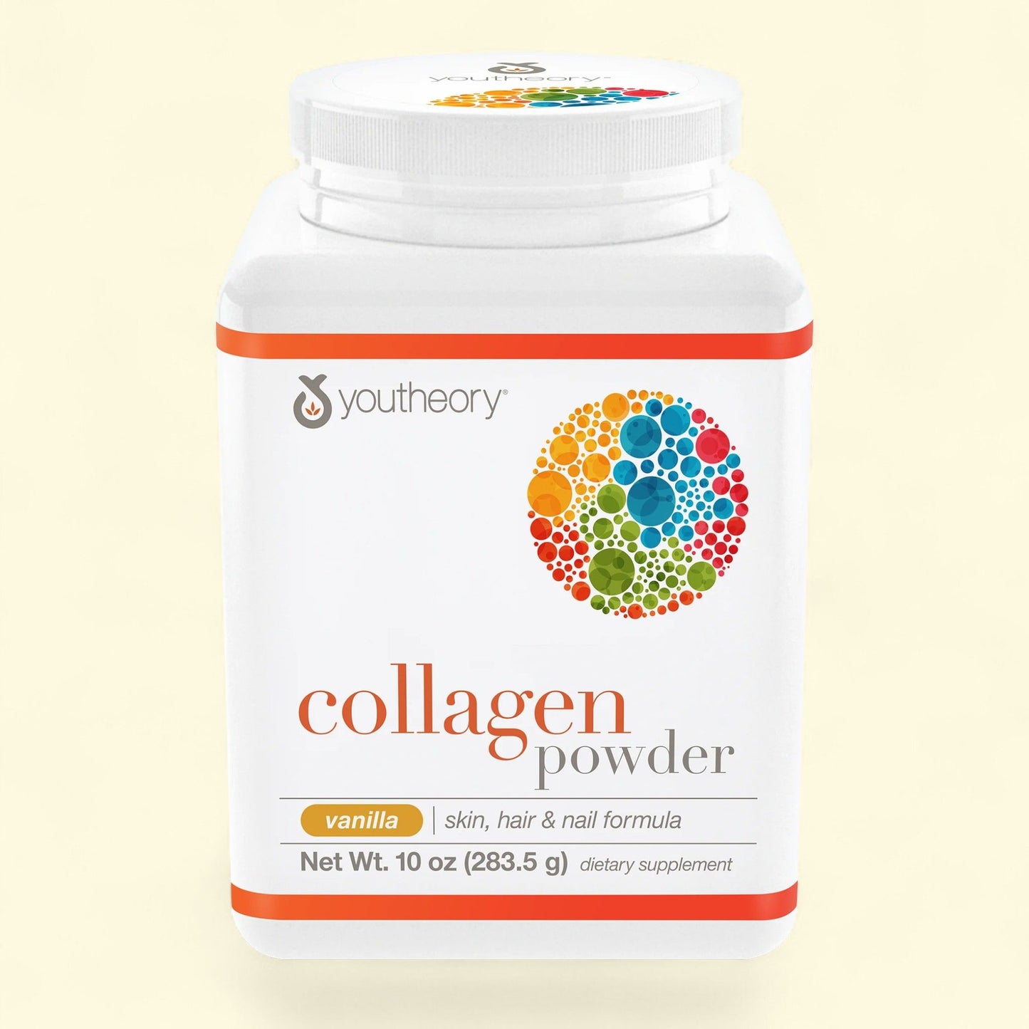 Poudre de collagène Youtheory, vanille, 283 g