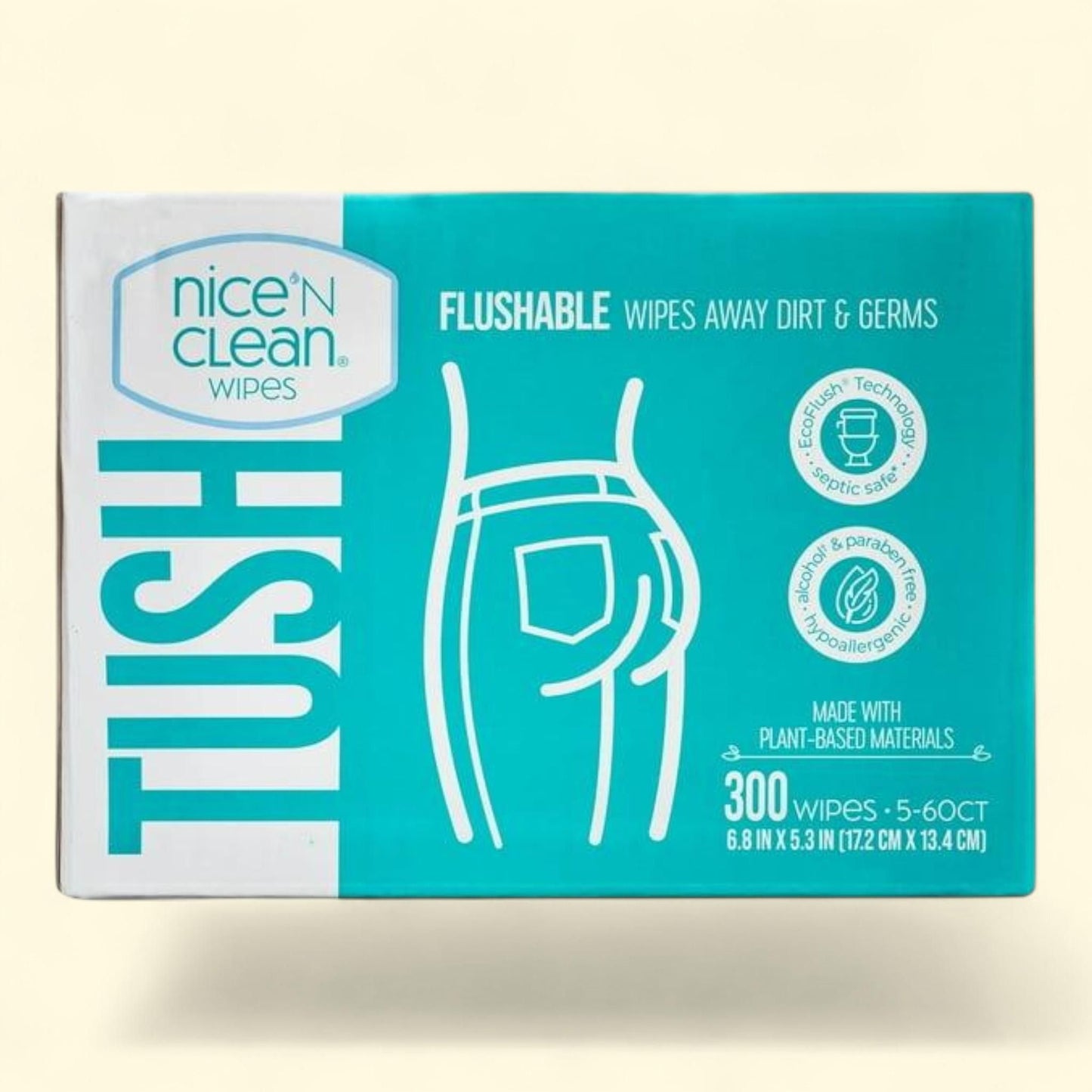 Nice 'N Clean Flushable Wet Wipes, 300 Wipes