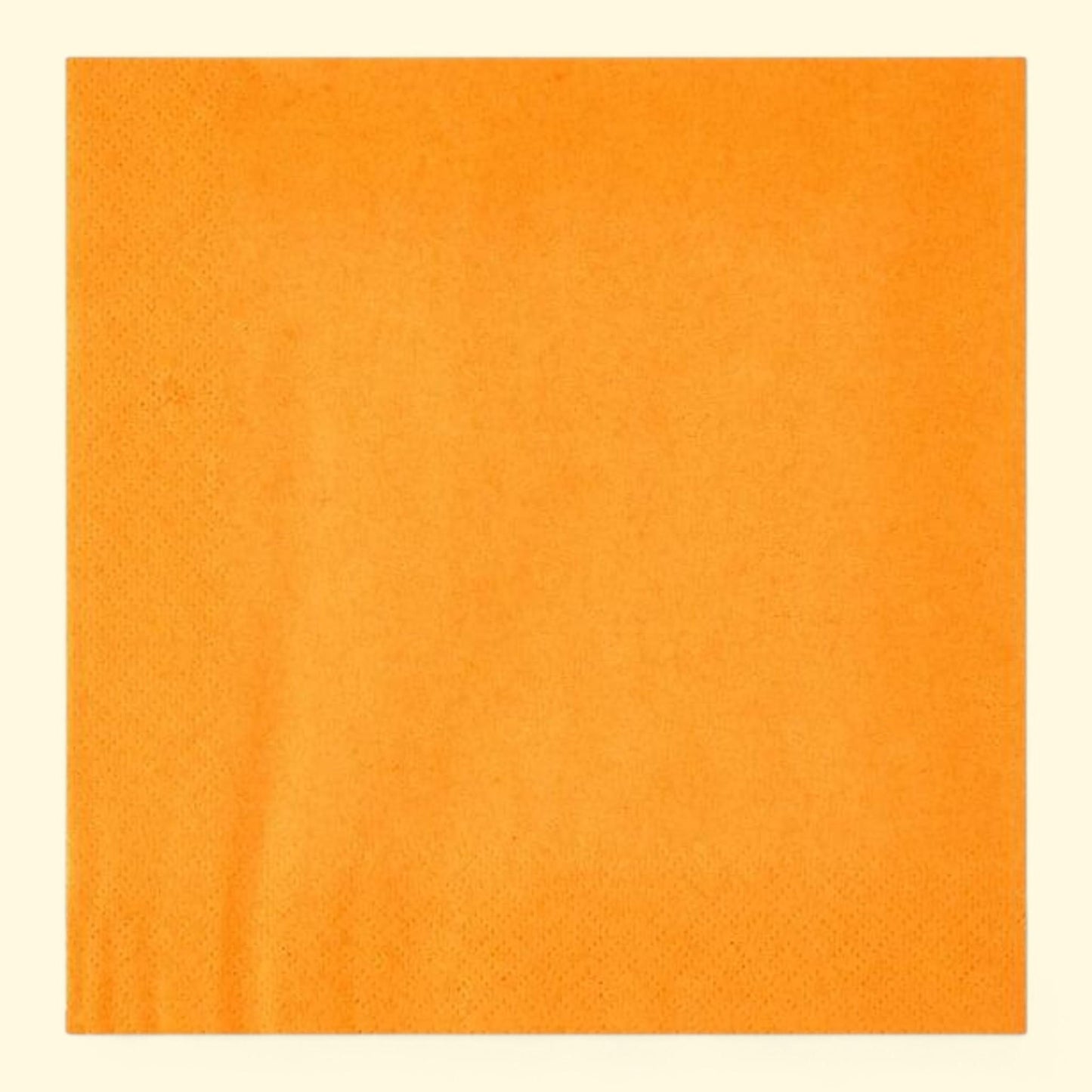 Way To Celebrate Disposable Orange Paper Napkins, 6.5" x 6.5", 24 Count