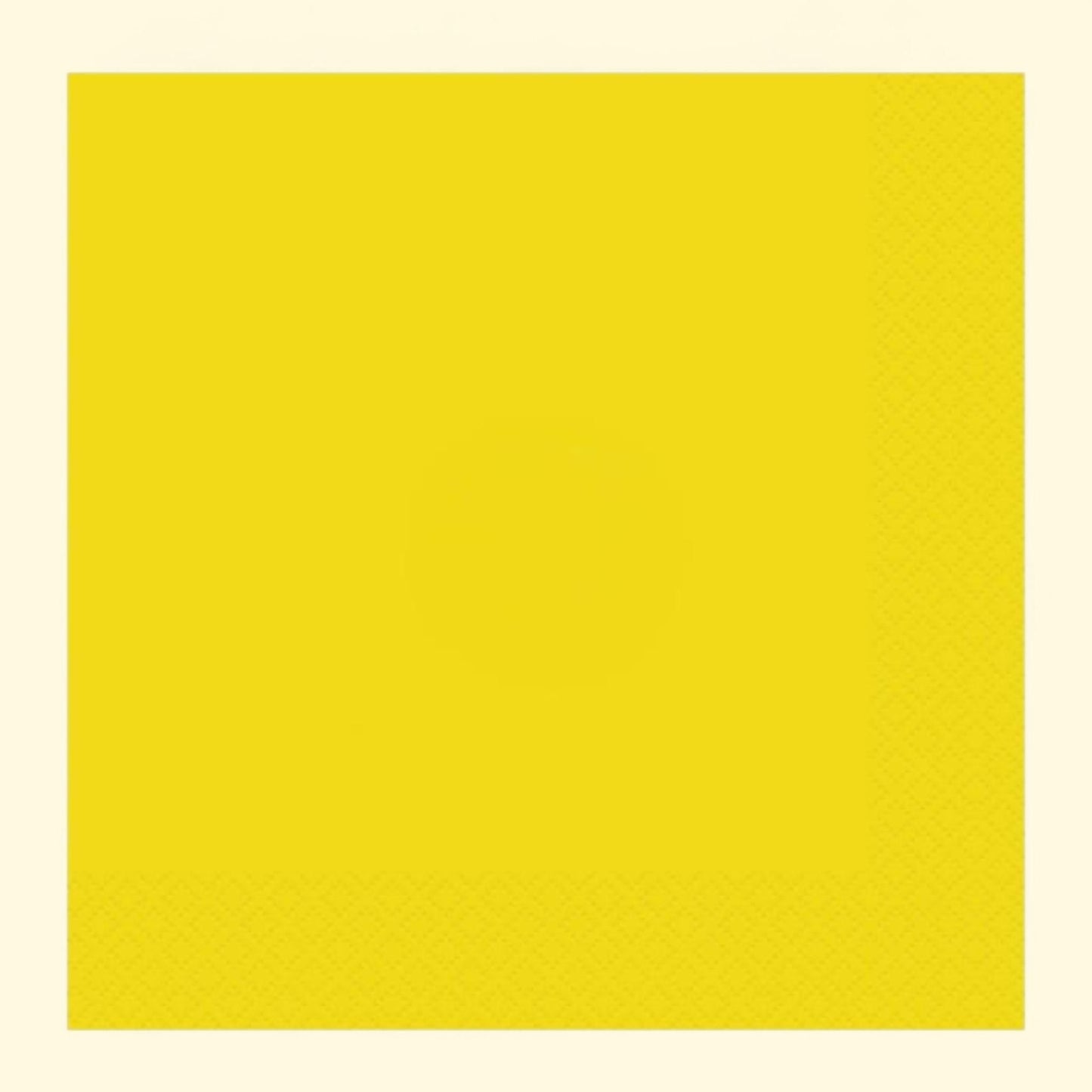 Way To Celebrate Disposable Neon Yellow Paper Lunch Napkins, 6.5" x 6.5", 24 Count