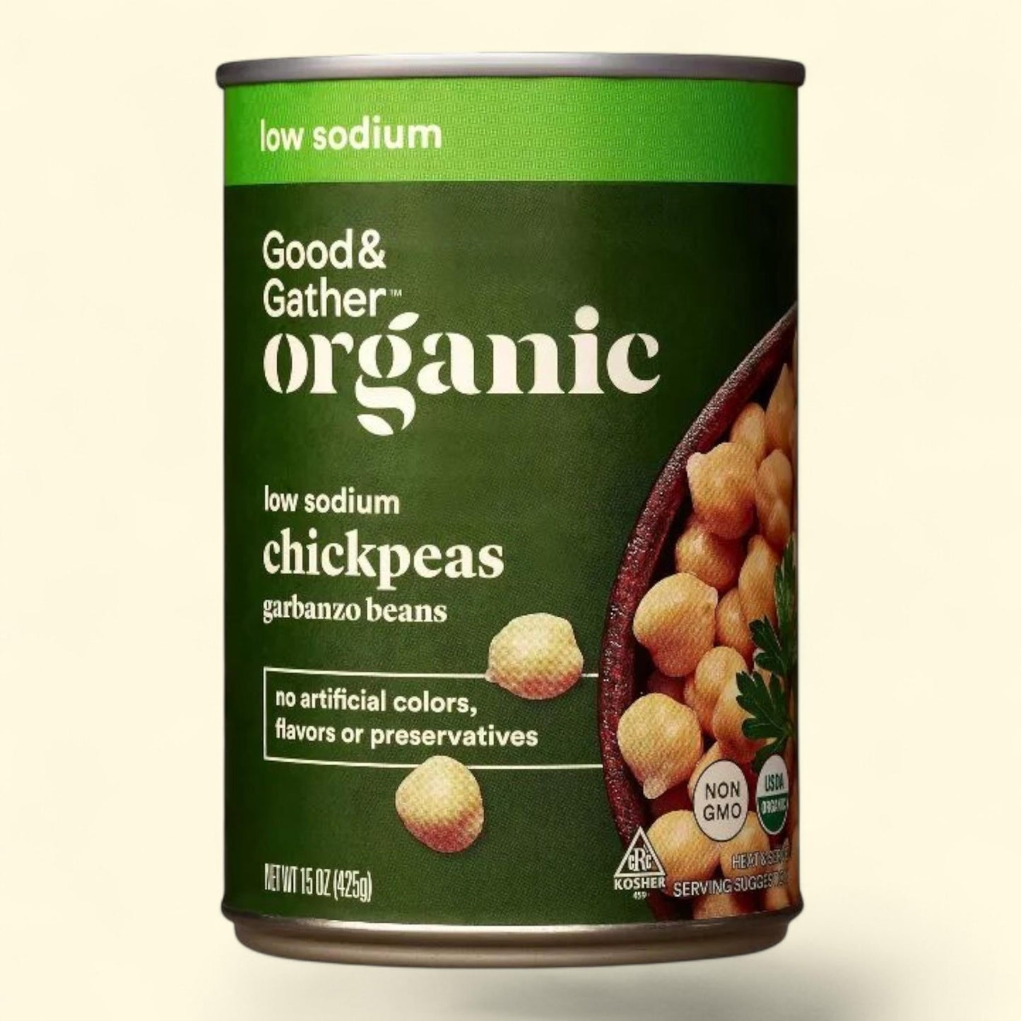 Good & Gather Organic Chickpeas Garbanzo Beans, 15oz — authentic US product shipped worldwide by Treatspree