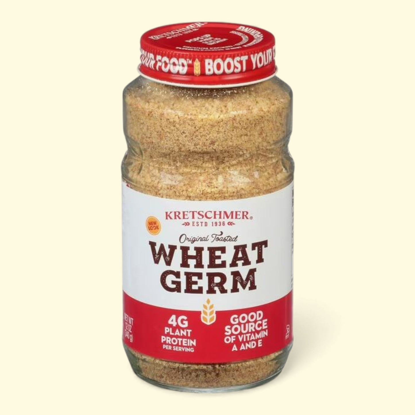 Kretschmer Original Toasted Wheat Germ, 12 oz Jar
