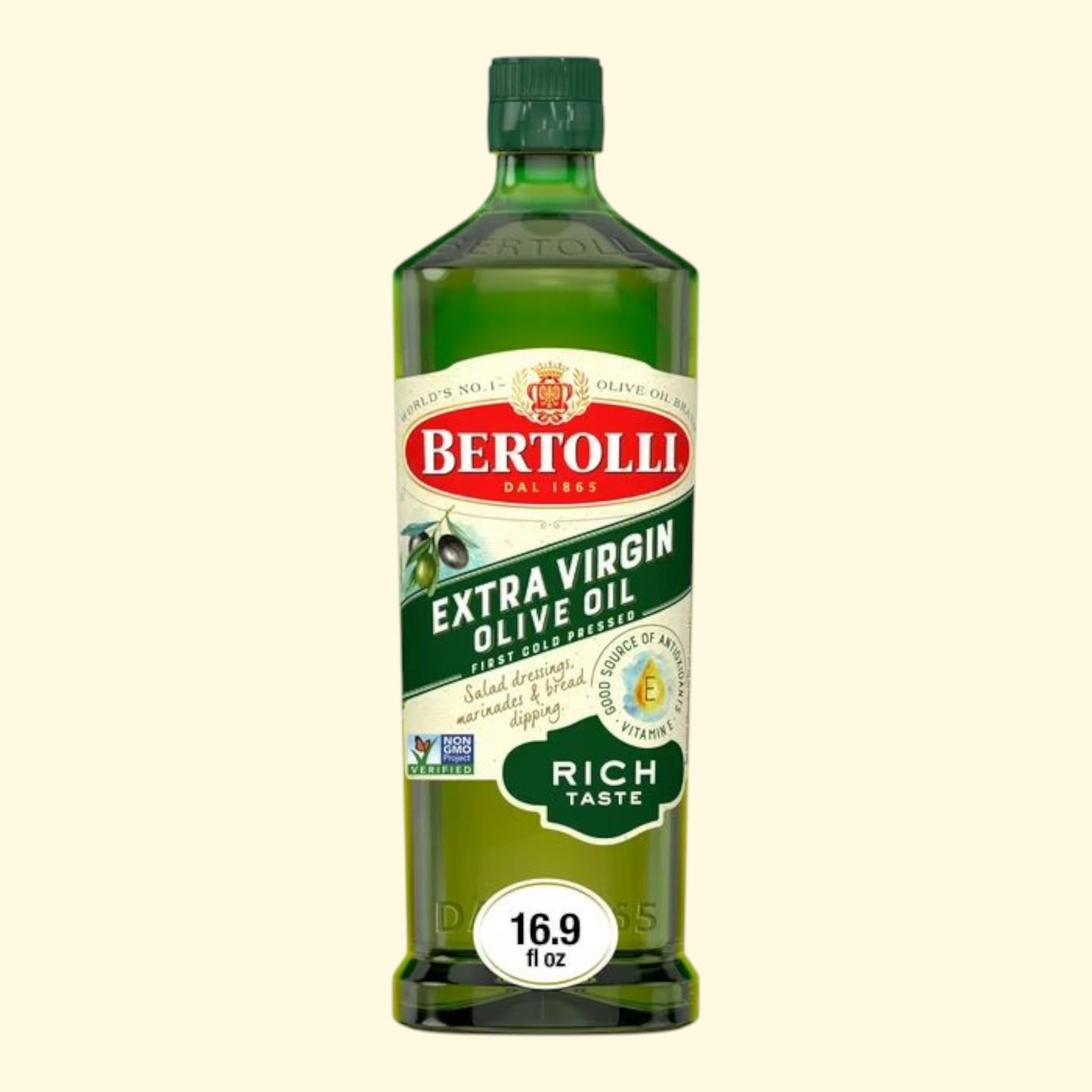 Huile d'olive extra vierge Bertolli, saveur intense, 500 ml