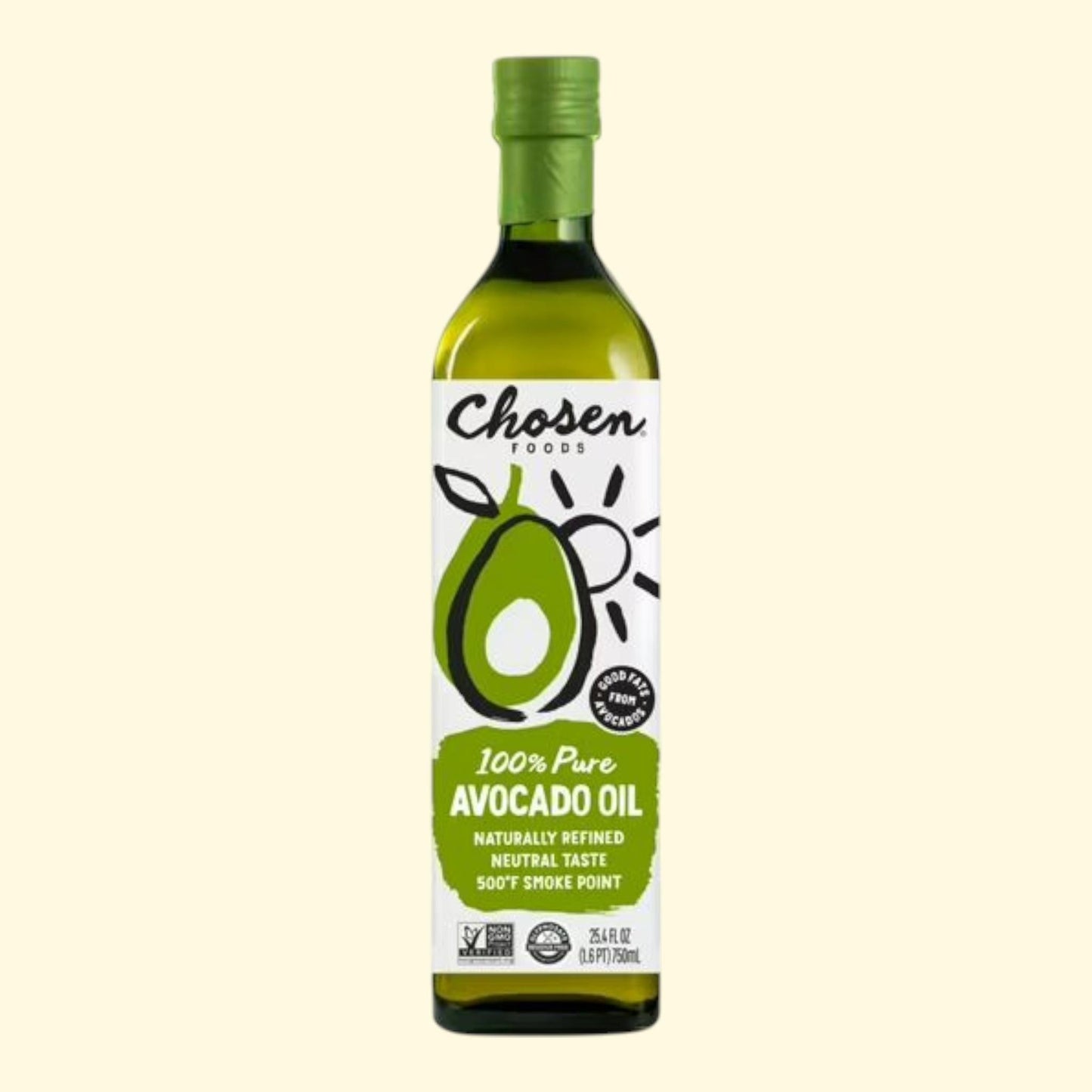 Chosen Foods Avocado Oil, 100% Pure, 25.4 oz