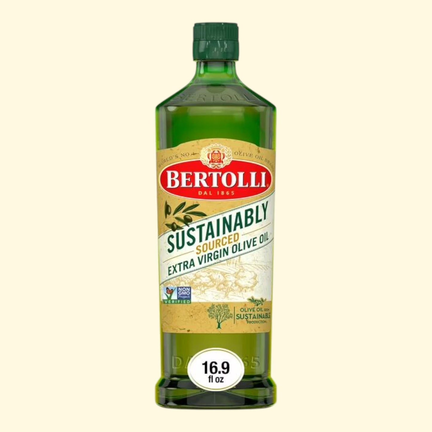 Huile d'olive extra vierge Bertolli issue d'une production durable, 500 ml