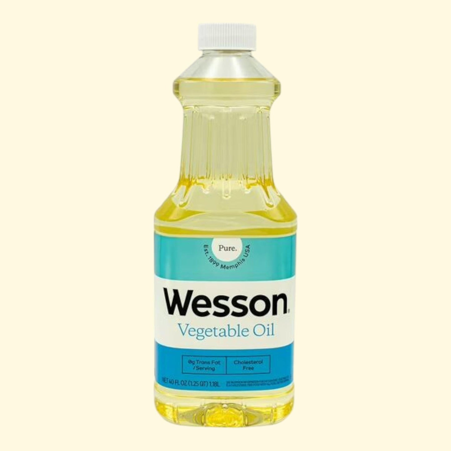 Wesson Soybean Vegetable Oil, 40 fl oz