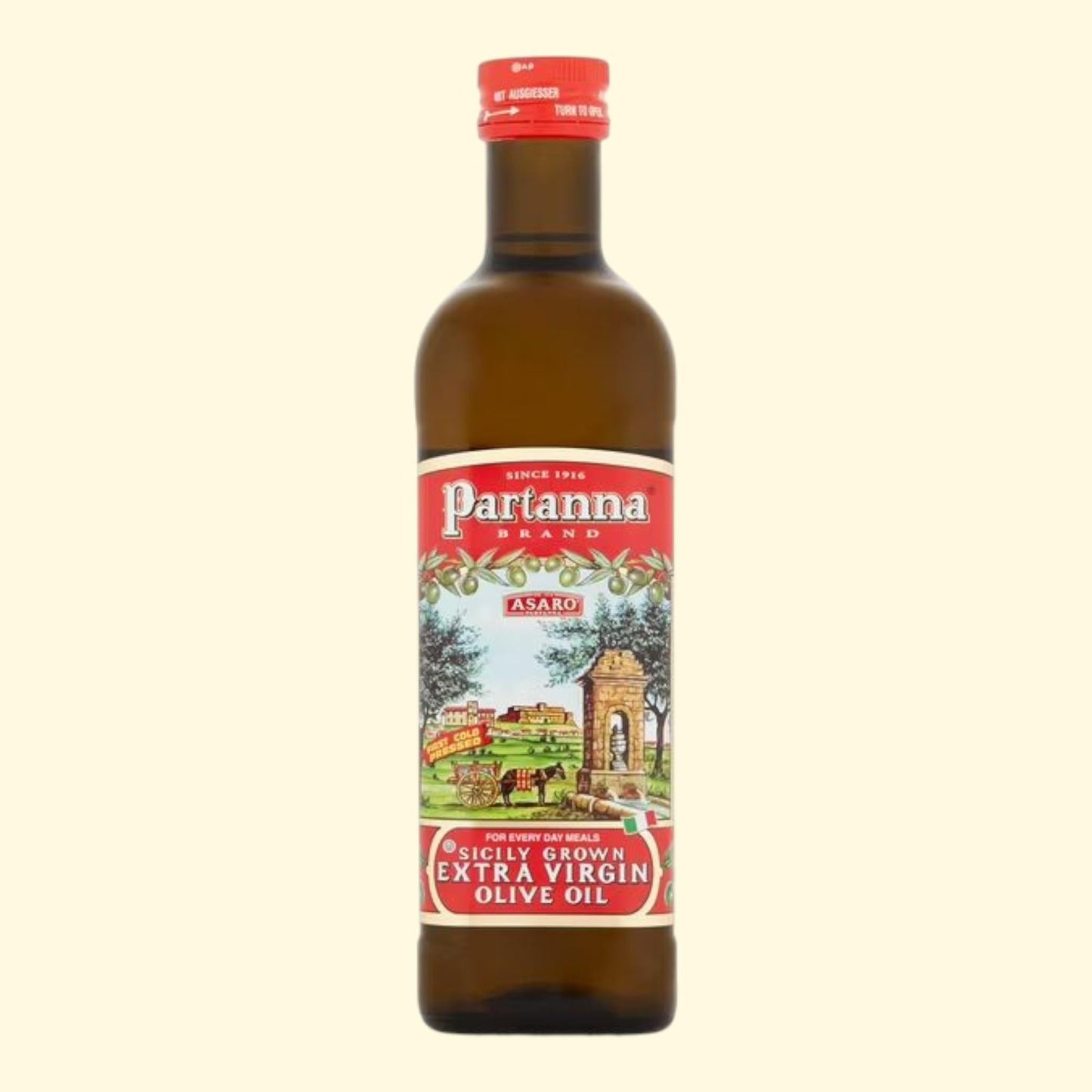 Partanna Asaro Extra Virgin Olive Oil, 25.5 fl oz
