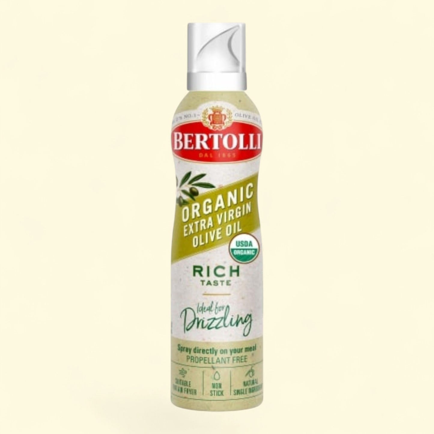 Bertolli Olive Oil Spray, Organic, Extra Virgin, Rich Taste, 5 oz — authentic US product shipped worldwide by Treatspree