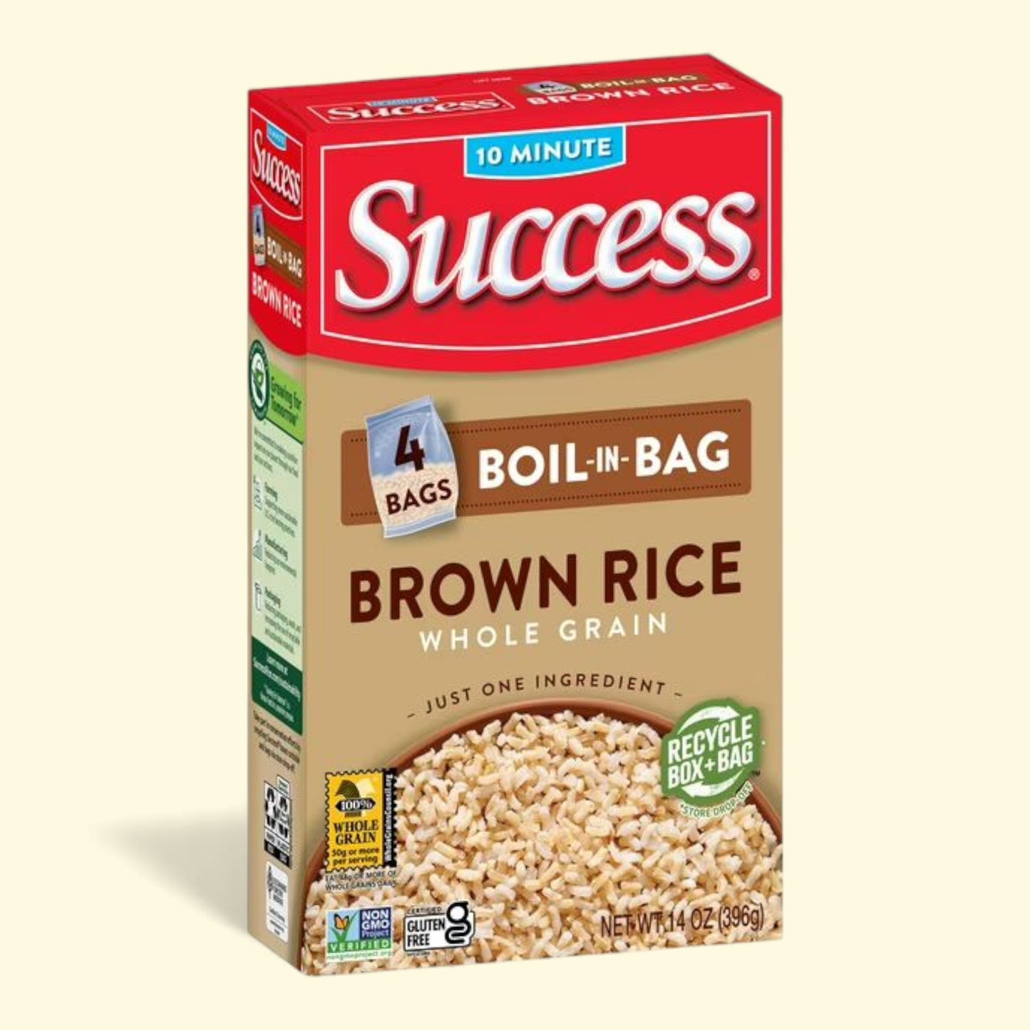 Success Boil-in-Bag Rice, Precooked Brown Rice
