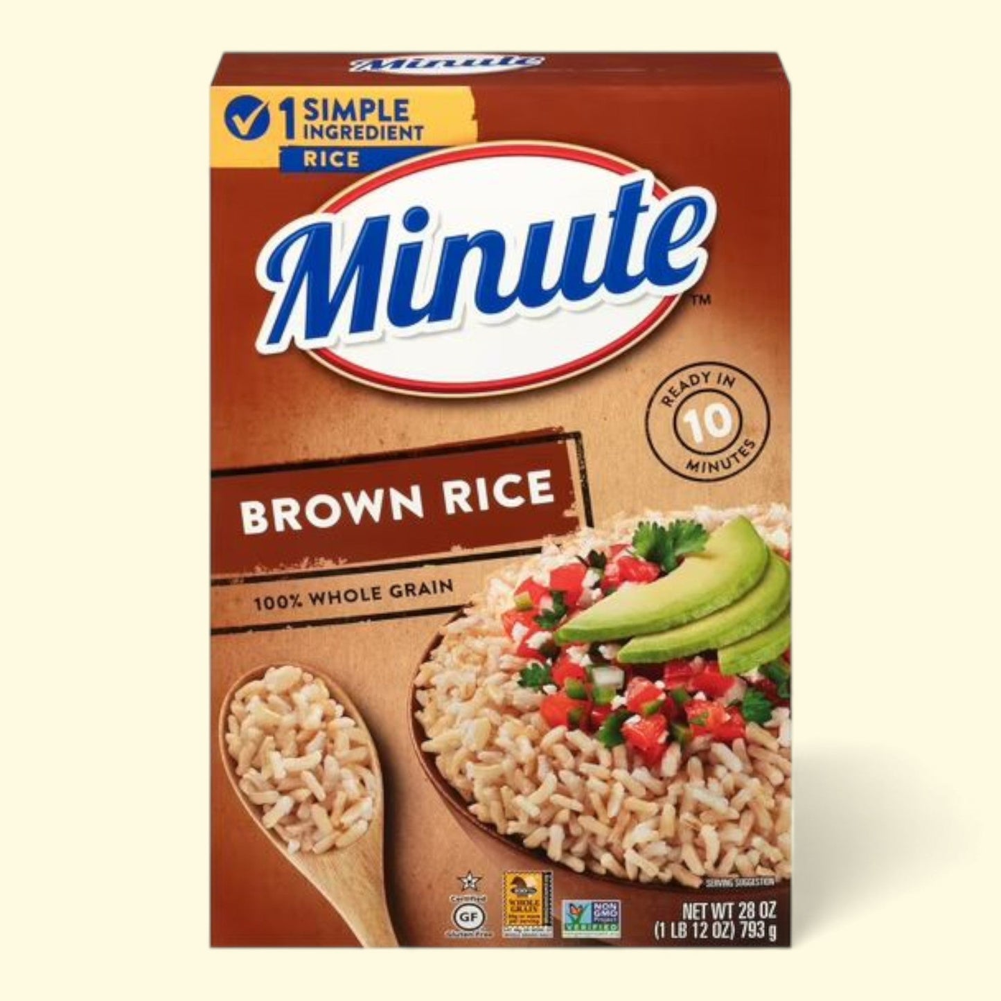Minute Instant Brown Rice, 100% Whole Grain Rice, Gluten Free, 28 oz
