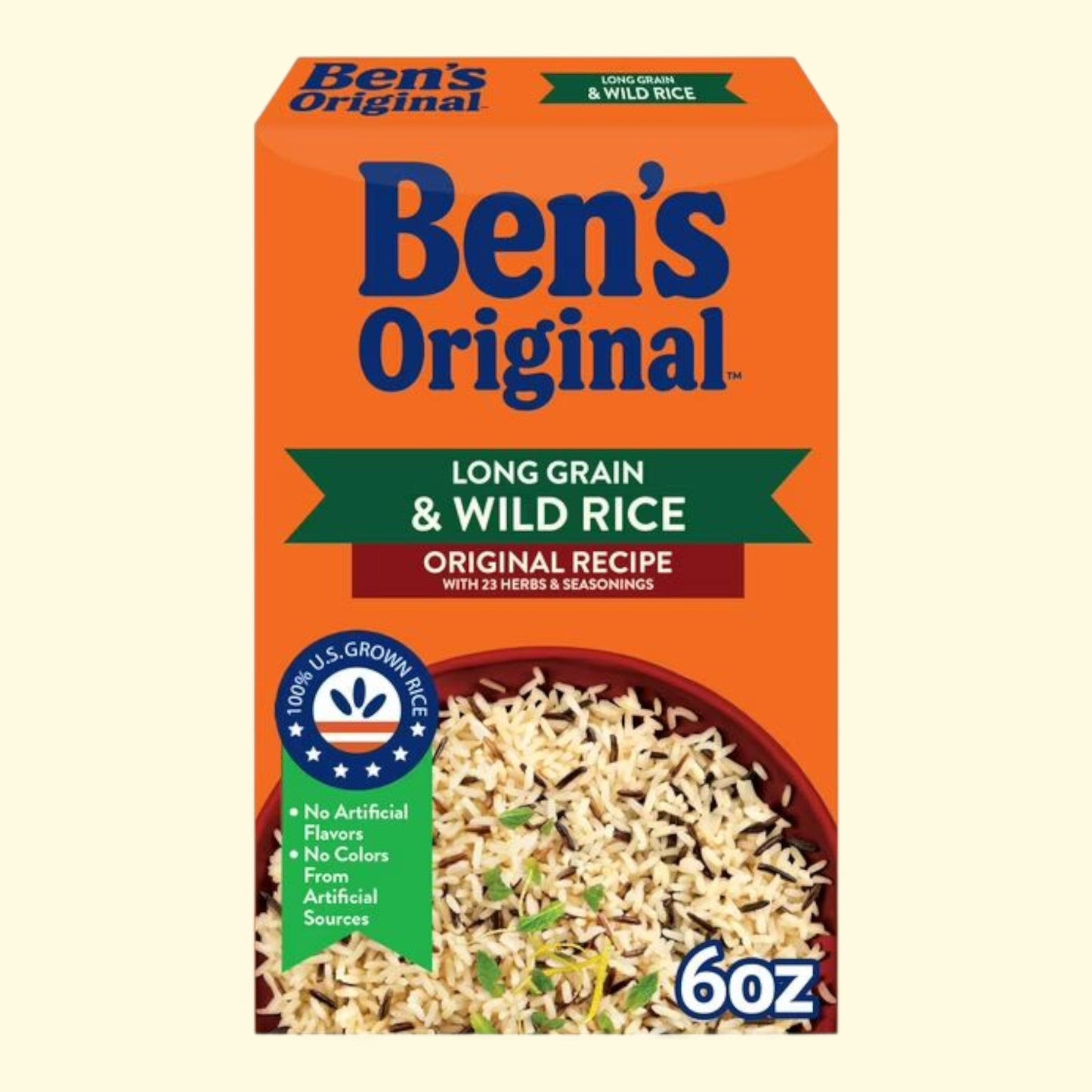 BEN'S ORIGINAL Long Grain & Wild Rice, 6 OZ Box