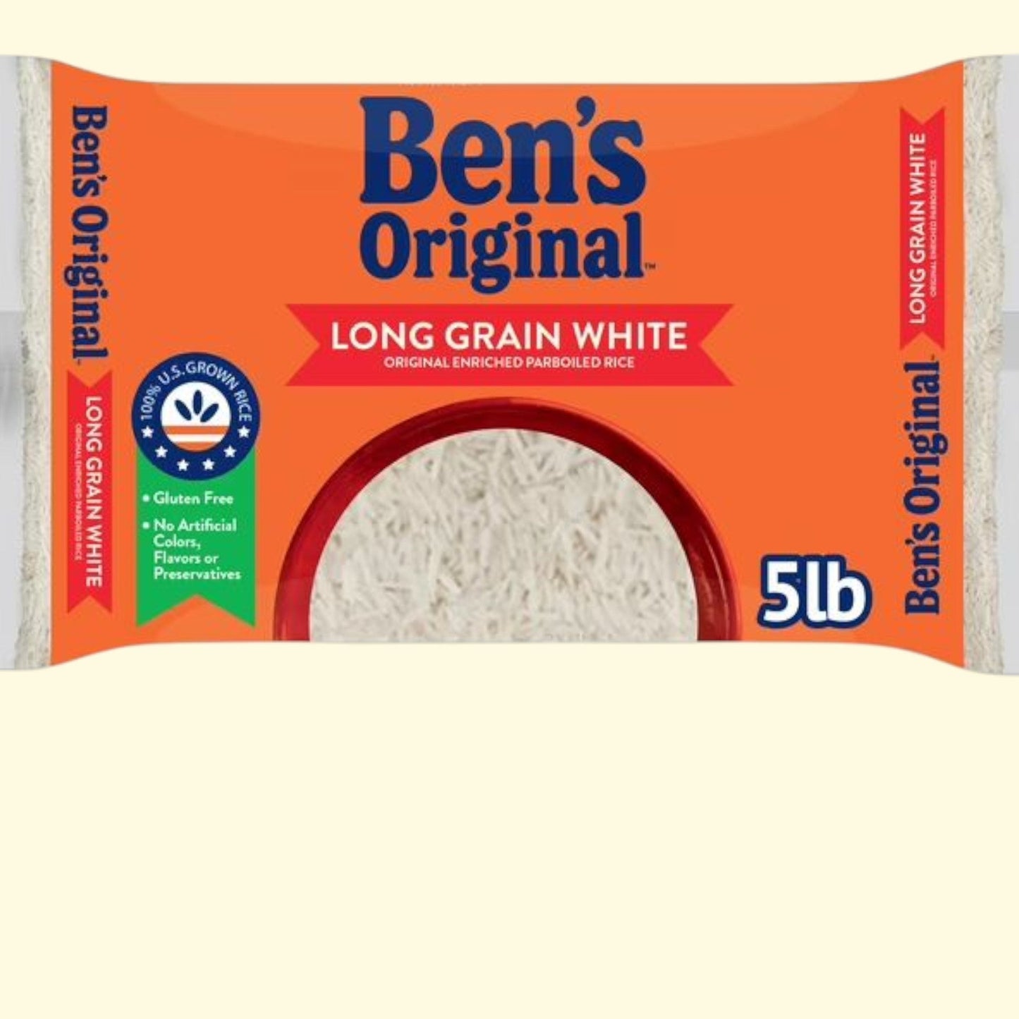 Riz blanc à grains longs enrichi BEN'S ORIGINAL, riz étuvé, sac de 2,27 kg