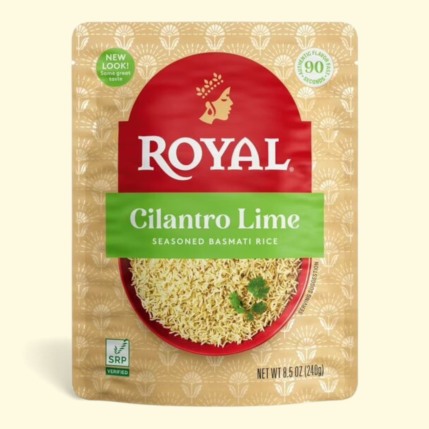 Authentic Royal Ready-to-Heat Long Grain Basmati Rice - Cilantro Lime, 8.5 Oz