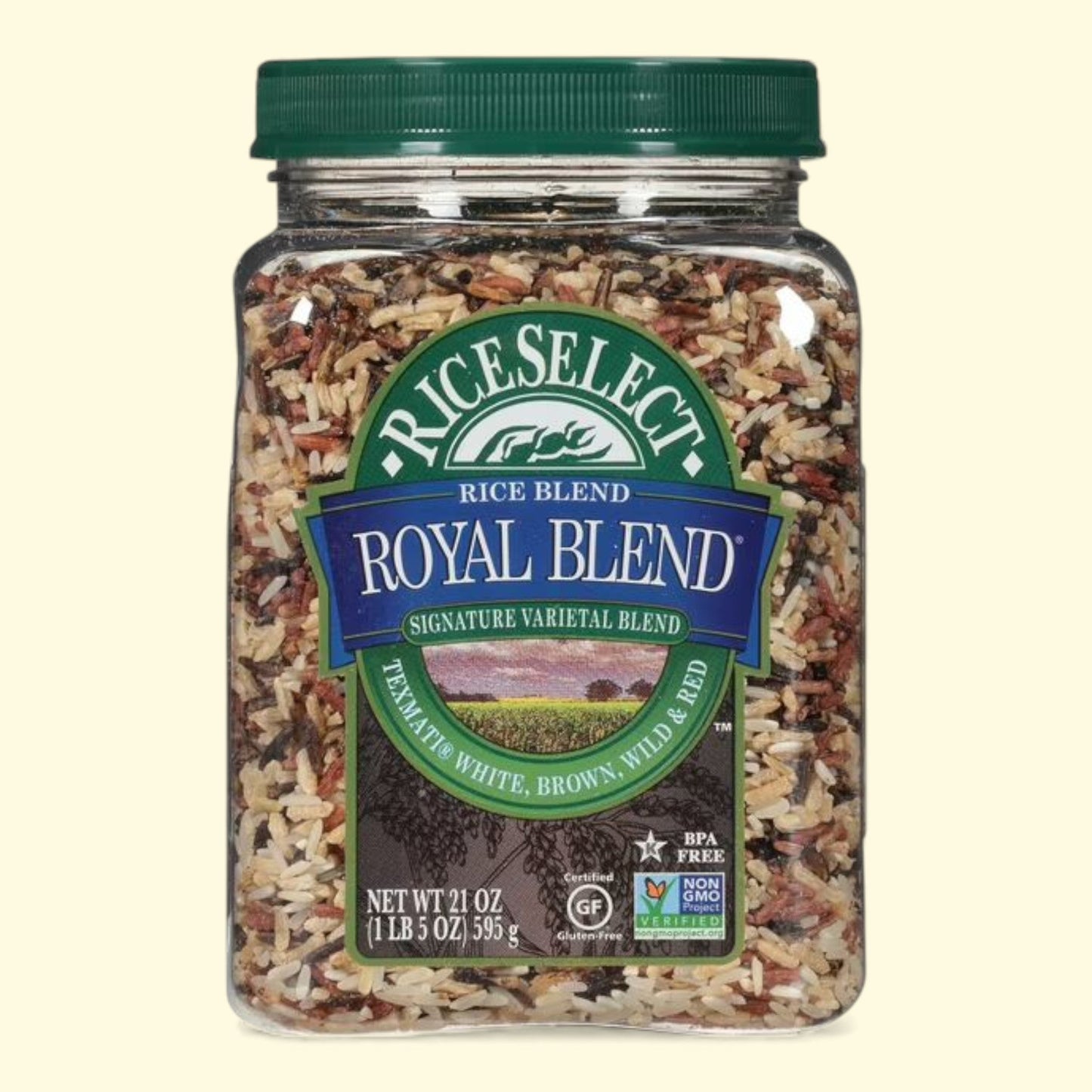 RiceSelect Royal Blend Texmati Rice Blend, 21 oz Jar