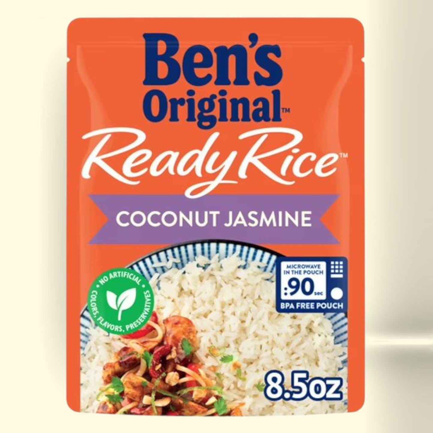 BEN'S ORIGINAL Ready Rice Coconut Jasmine Flavored Rice, 8.5 Ounce