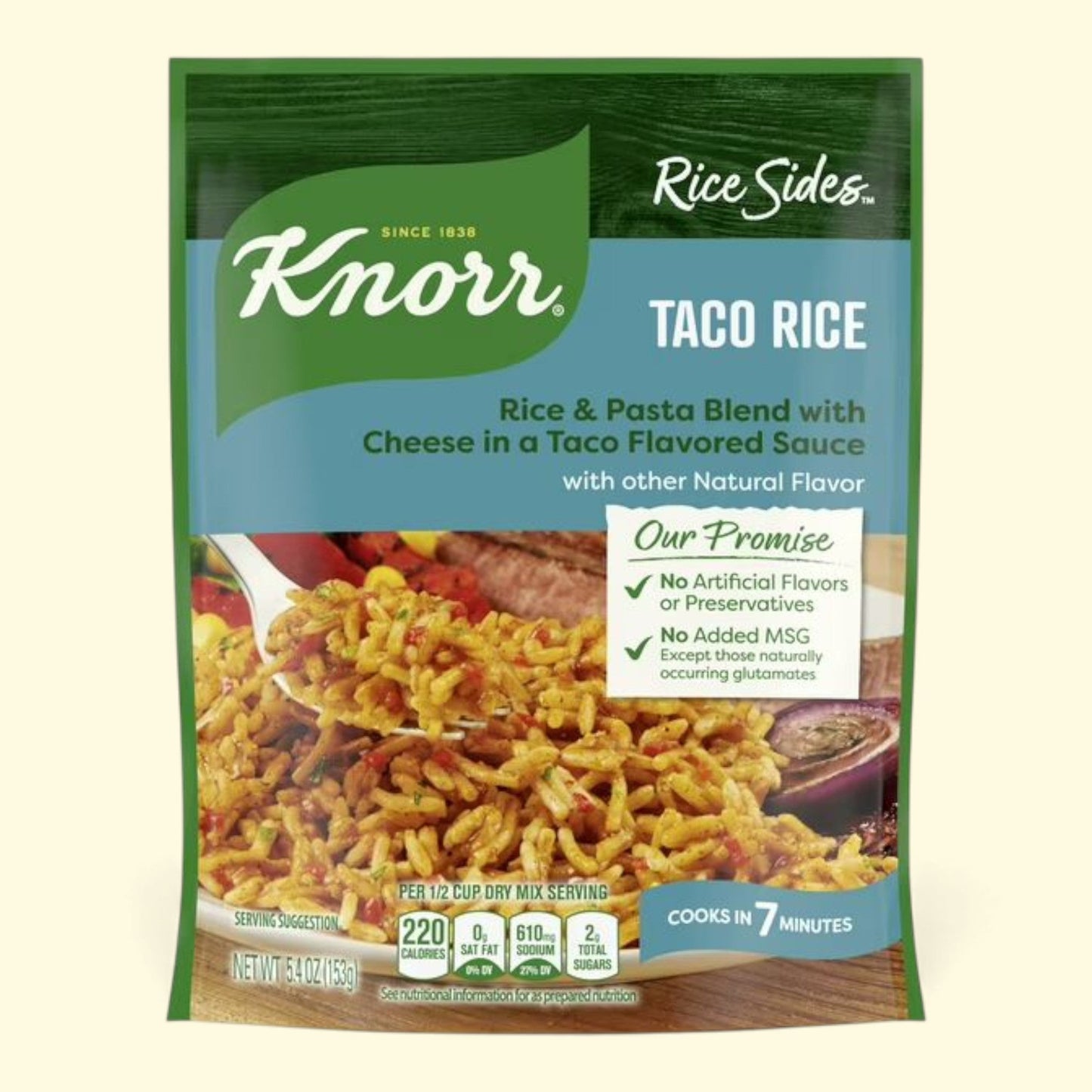 Knorr Creamy Taco Rice Sides, 5.4 oz