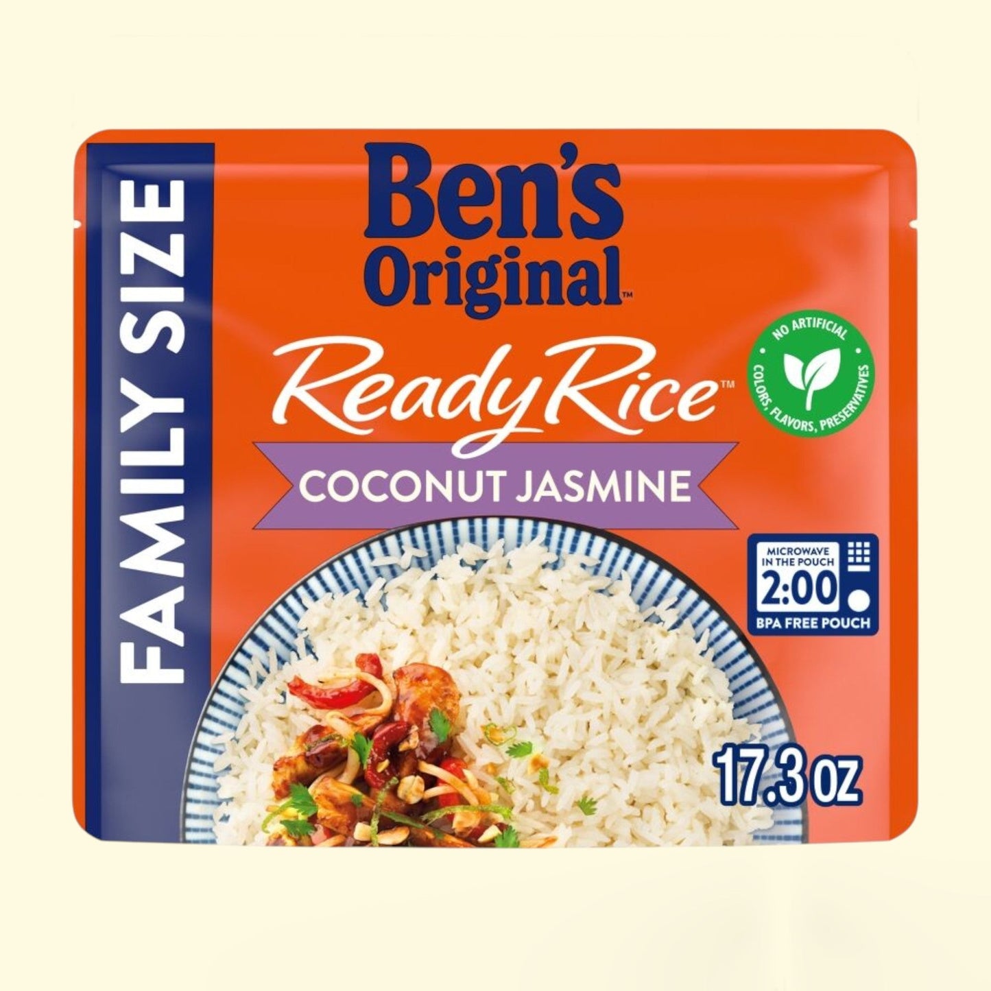 Ben's Original Ready Rice Coconut Jasmine Family Size, 17.3 oz
