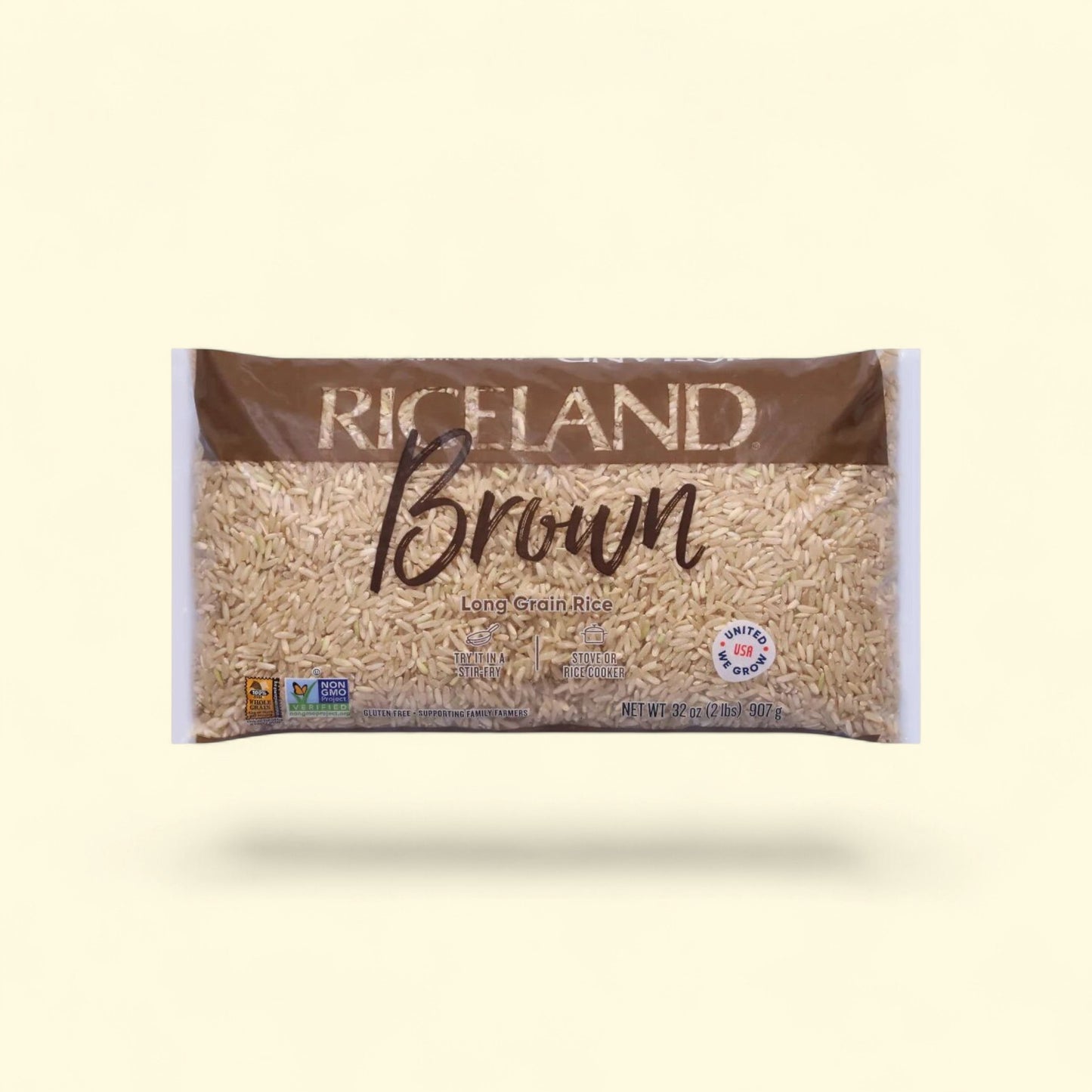 Riceland Natural Brown Rice, 1 lb — authentic US product shipped worldwide by Treatspree