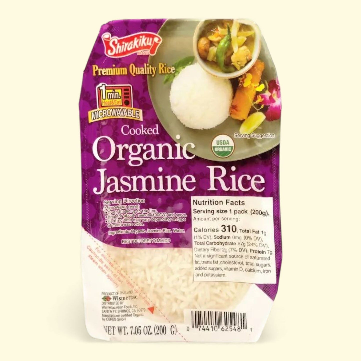 Shirakiku Organic Jasmine Rice, 7.05oz