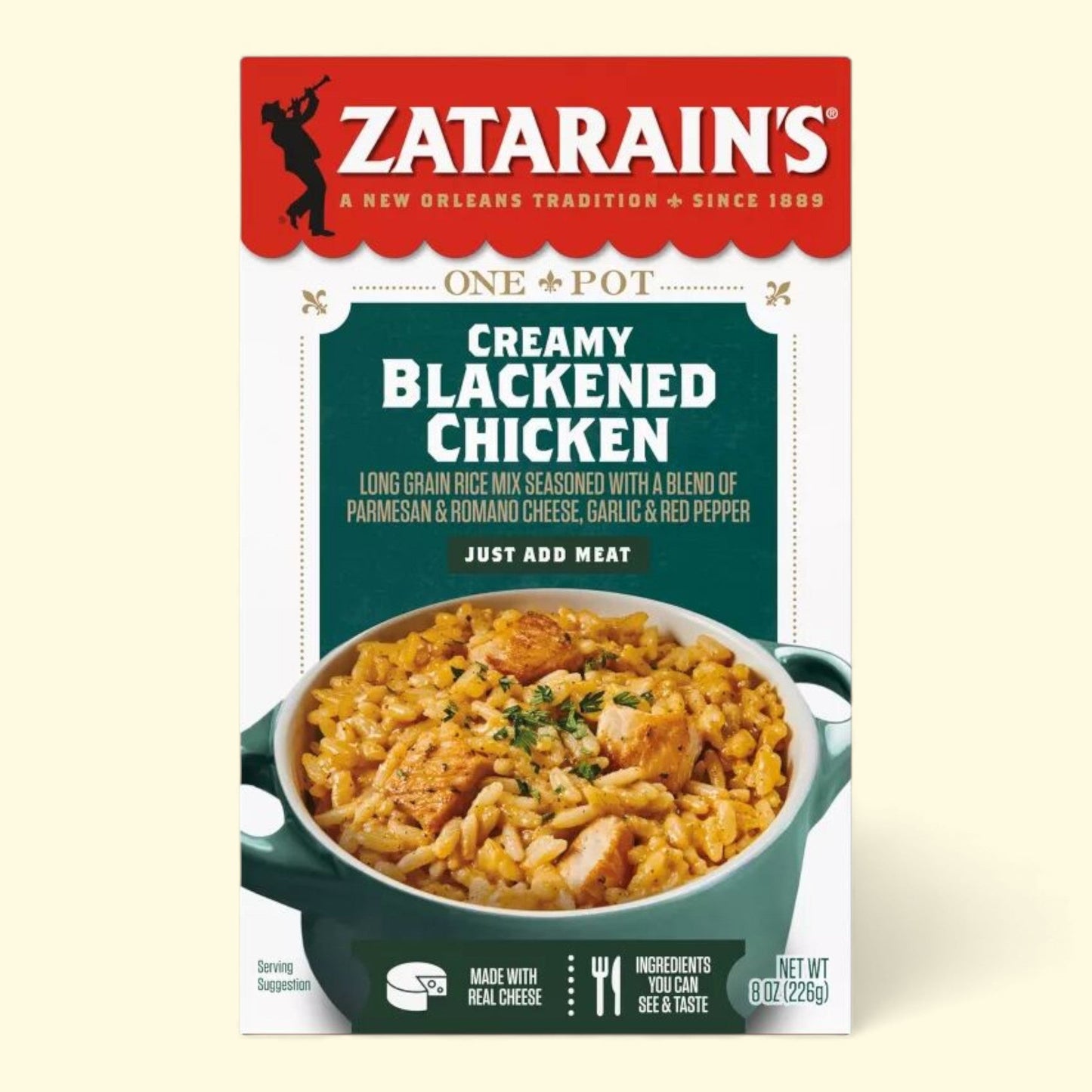Zatarain's Creamy Blackened Chicken Rice Mix, 8oz