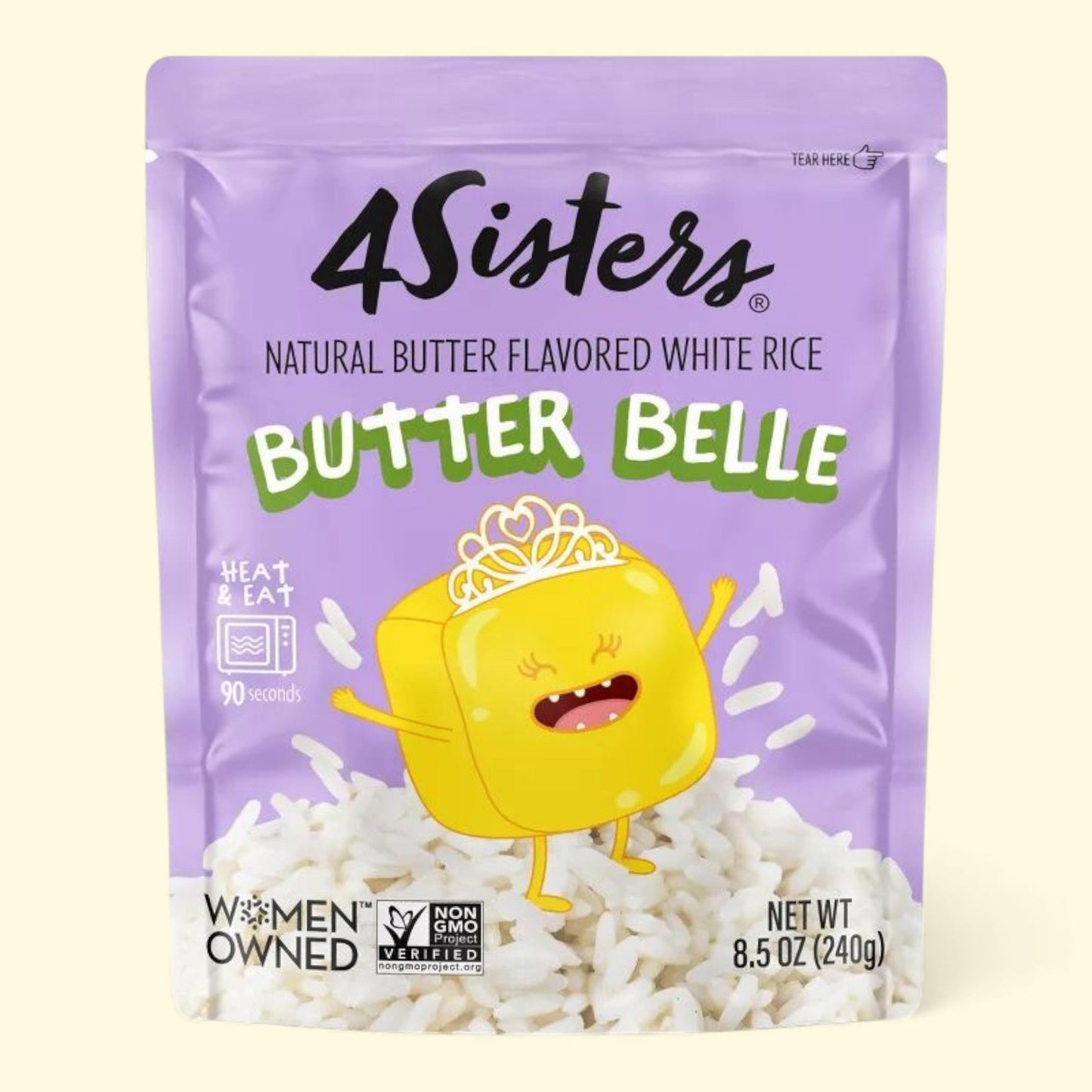 4Sisters Butter Belle White Rice, 8.5oz