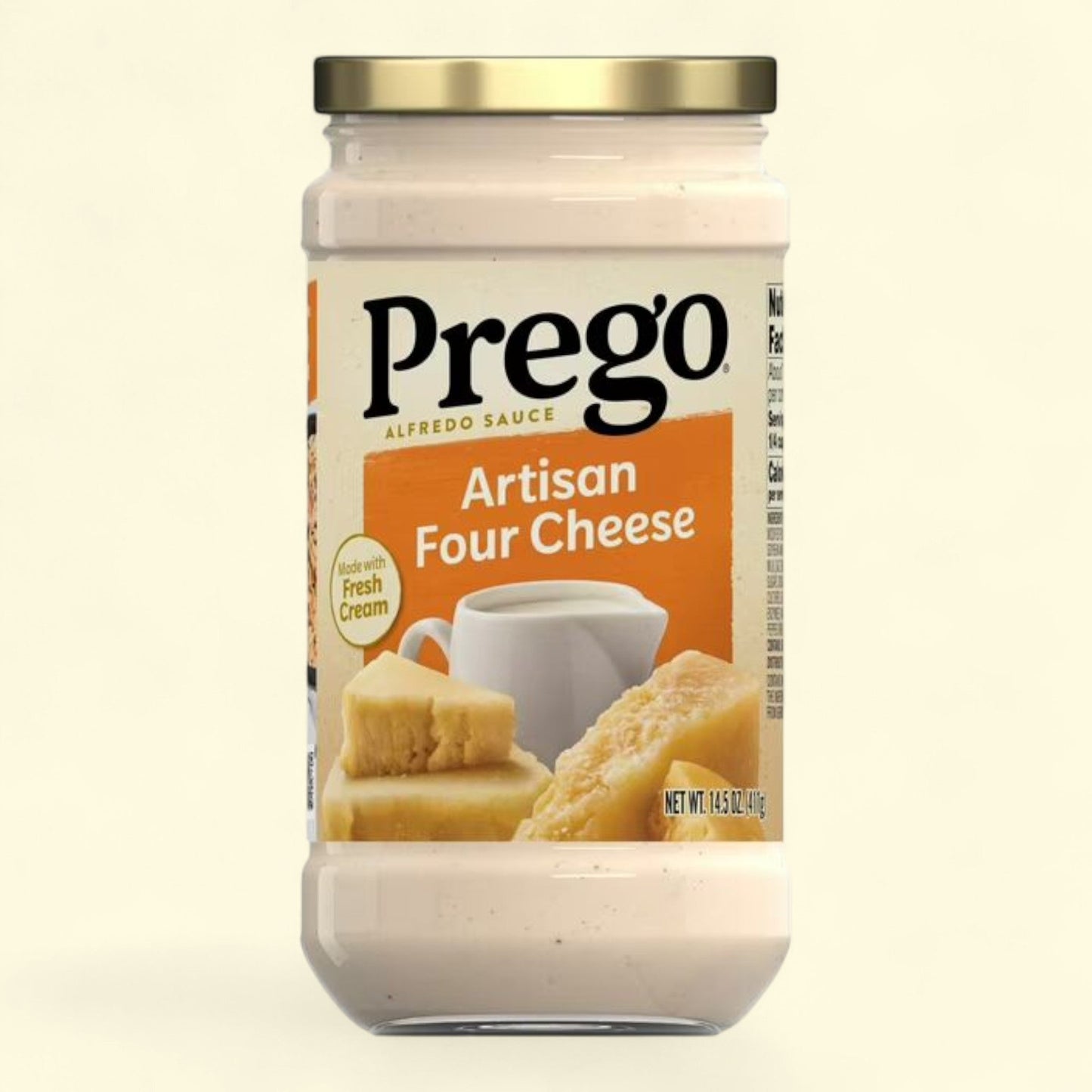 Prego Four Cheese Alfredo Pasta Sauce, 14.5 oz Jar