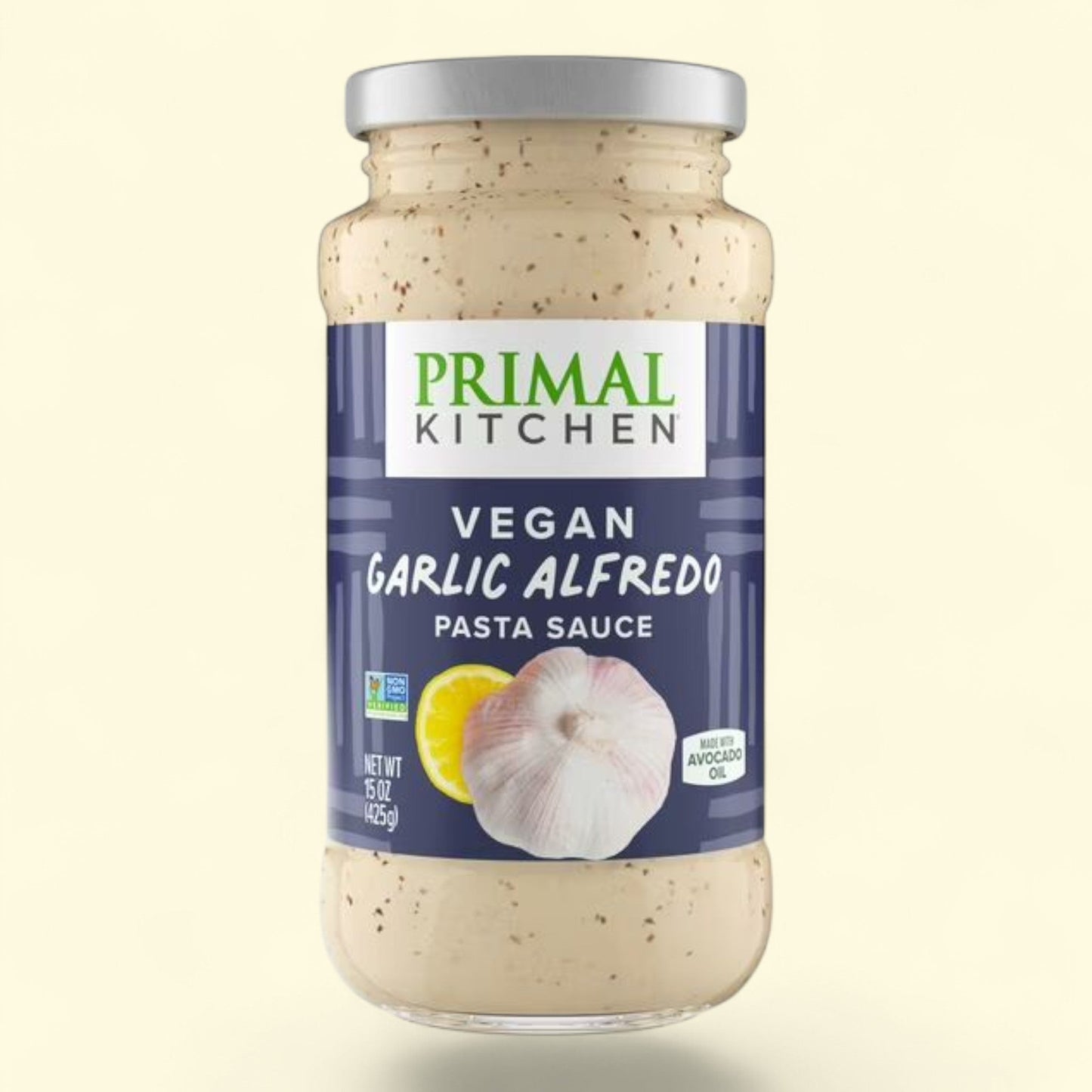 Primal Kitchen Garlic Alfredo Sauce, No Dairy, 15 oz