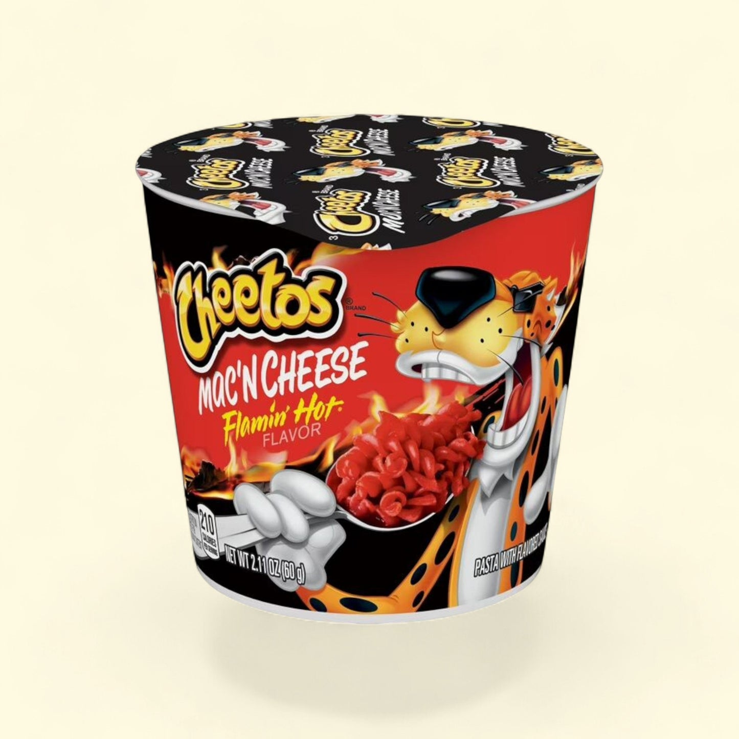 Cheetos Flamin' Hot Mac'N Cheese, 2.11 oz Cup — authentic US product shipped worldwide by Treatspree