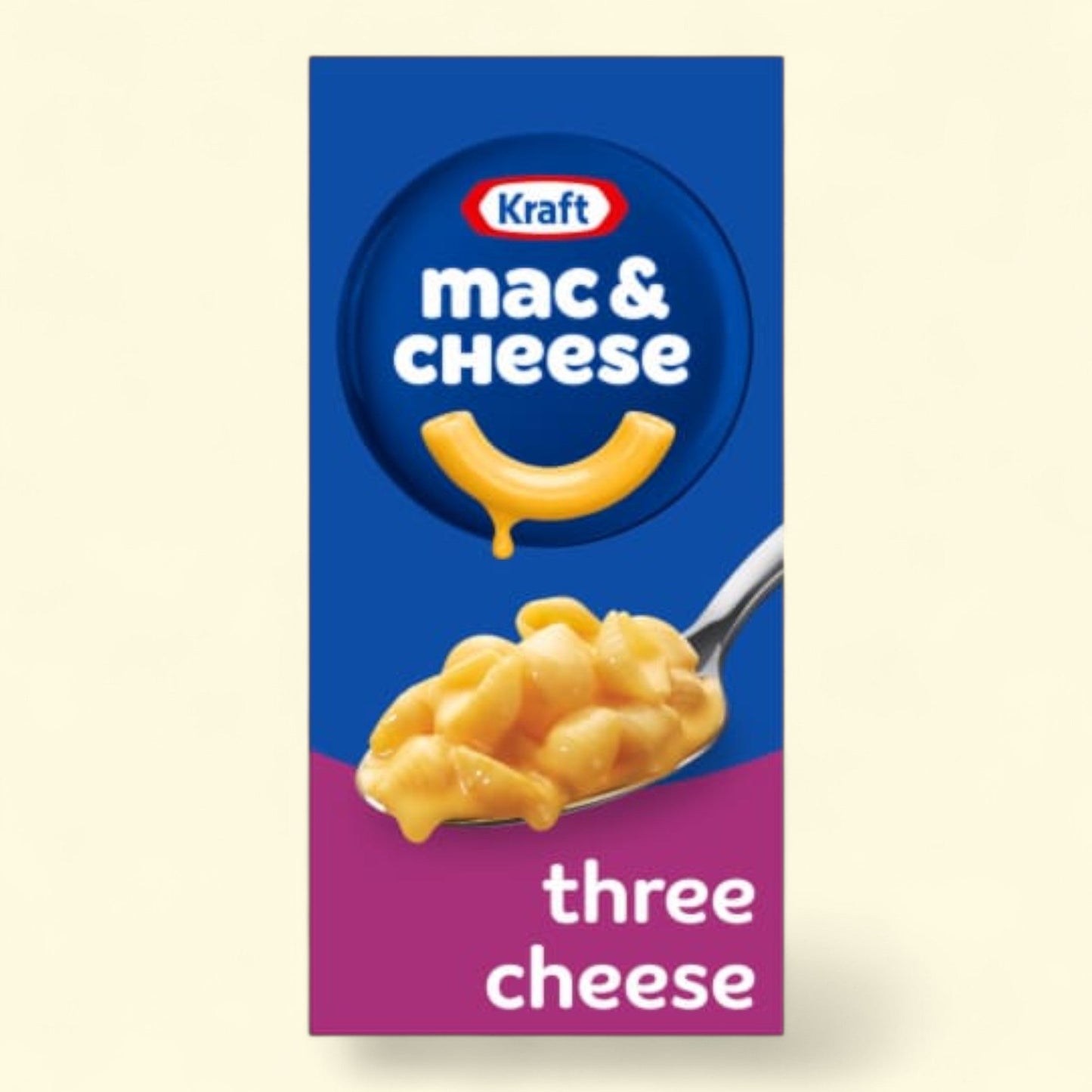 Kraft Three Cheese Macaroni and Cheese Dinner, 7.25 oz