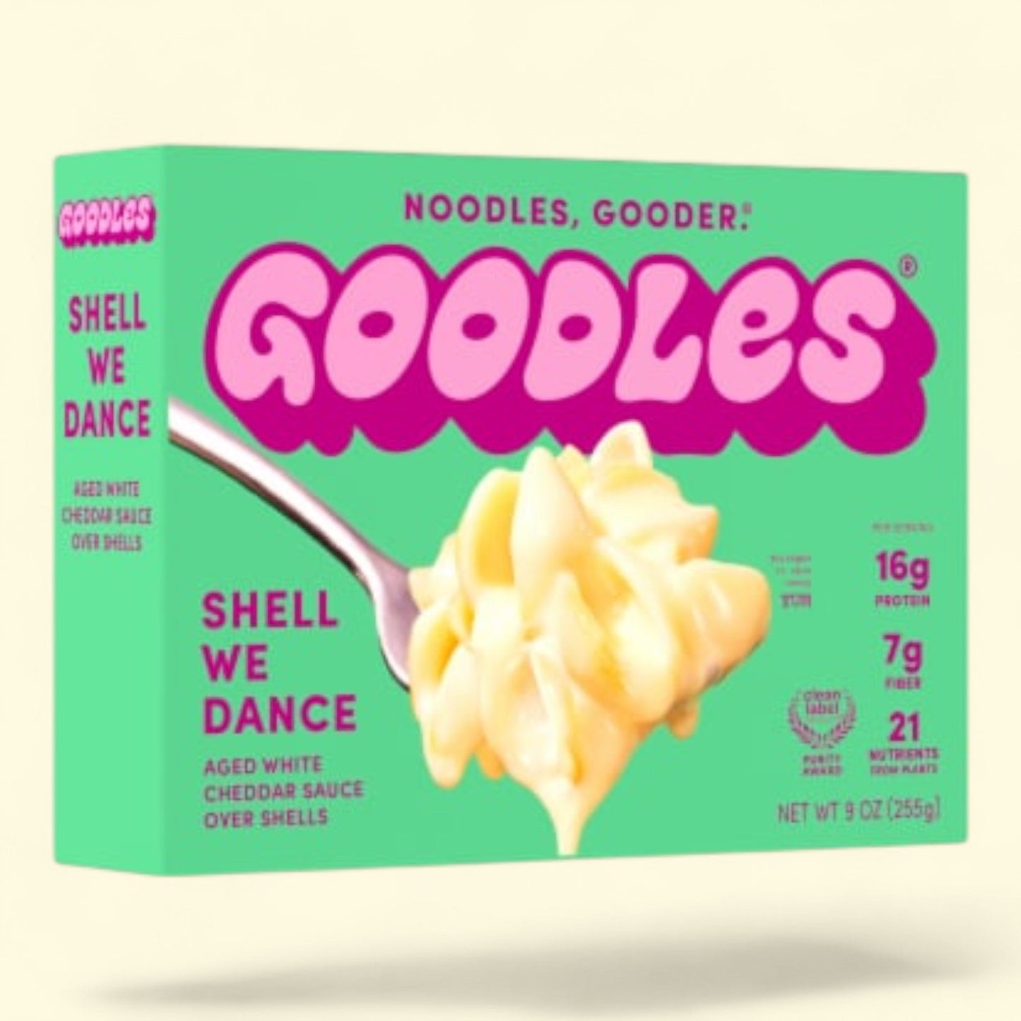 Goodles, Shell We Dance, Aged White Cheddar Cheese Sauce Over Shells, 12 oz.