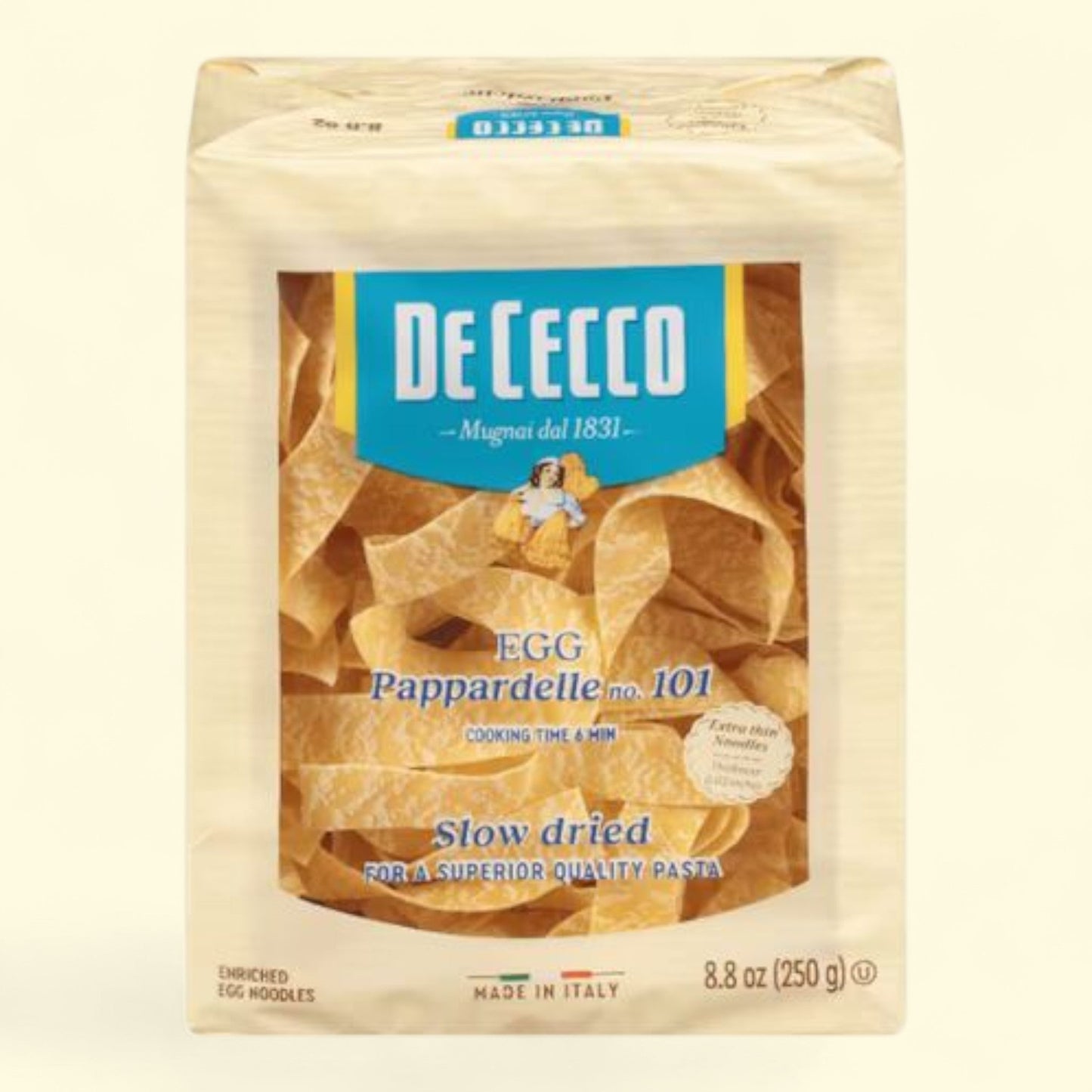 De Cecco Egg Pappardelle, 8.8 oz