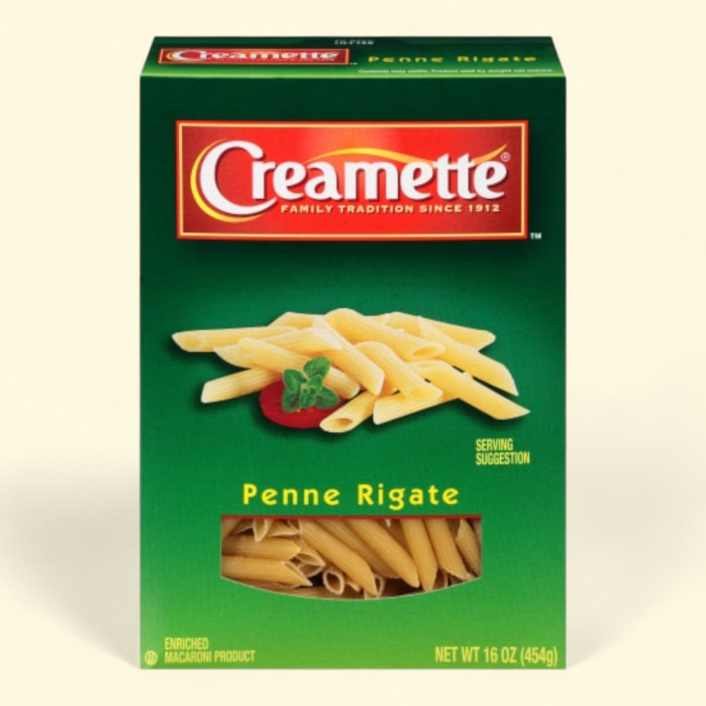 Creamette Penne Rigate Pasta, Regular Size, 16 oz — authentic US product shipped worldwide by Treatspree