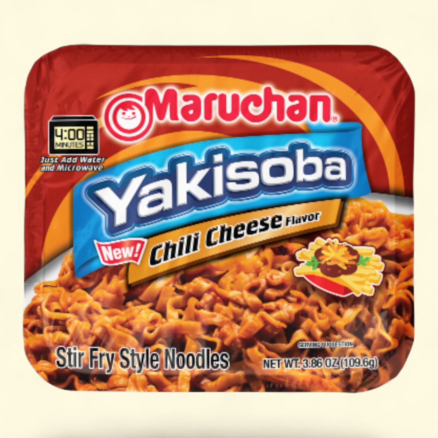 Maruchan Yakisoba, Chili Cheese Noodles, 4 oz — authentic US product shipped worldwide by Treatspree