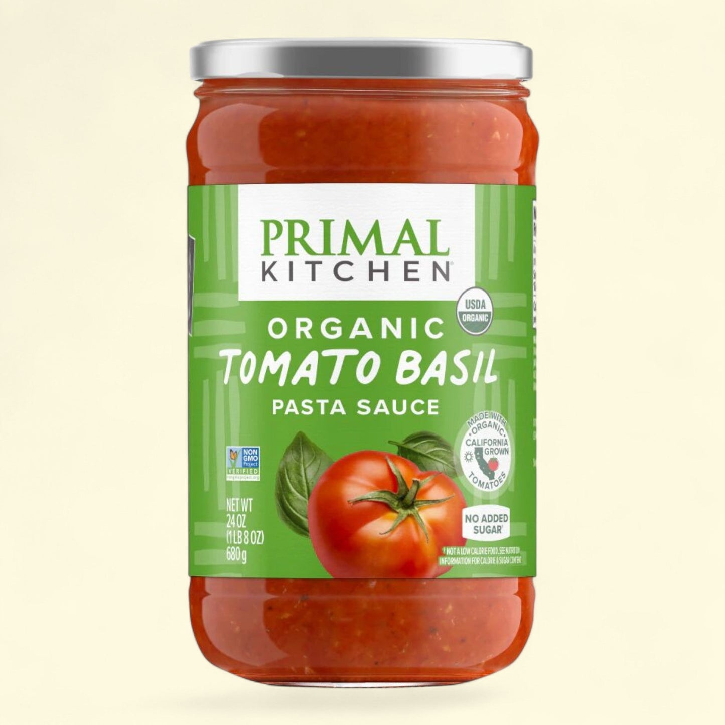 Primal Kitchen Organic Tomato Basil Marinara Sauce, 24 oz