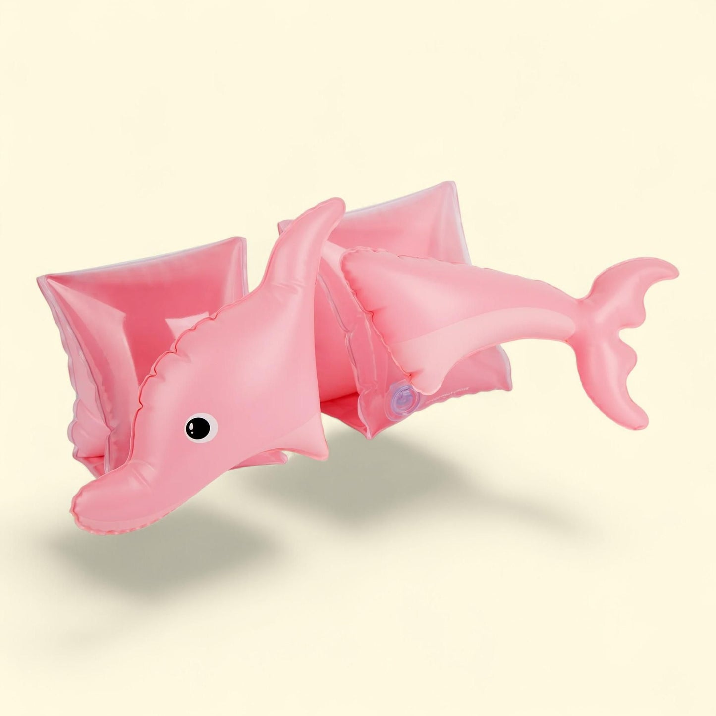 Sunnylife Coconut Grove - Brassards gonflables pour filles « Sally le dauphin », rose, 3 à 6 ans, jouet de piscine et de flottaison, 15 cm
