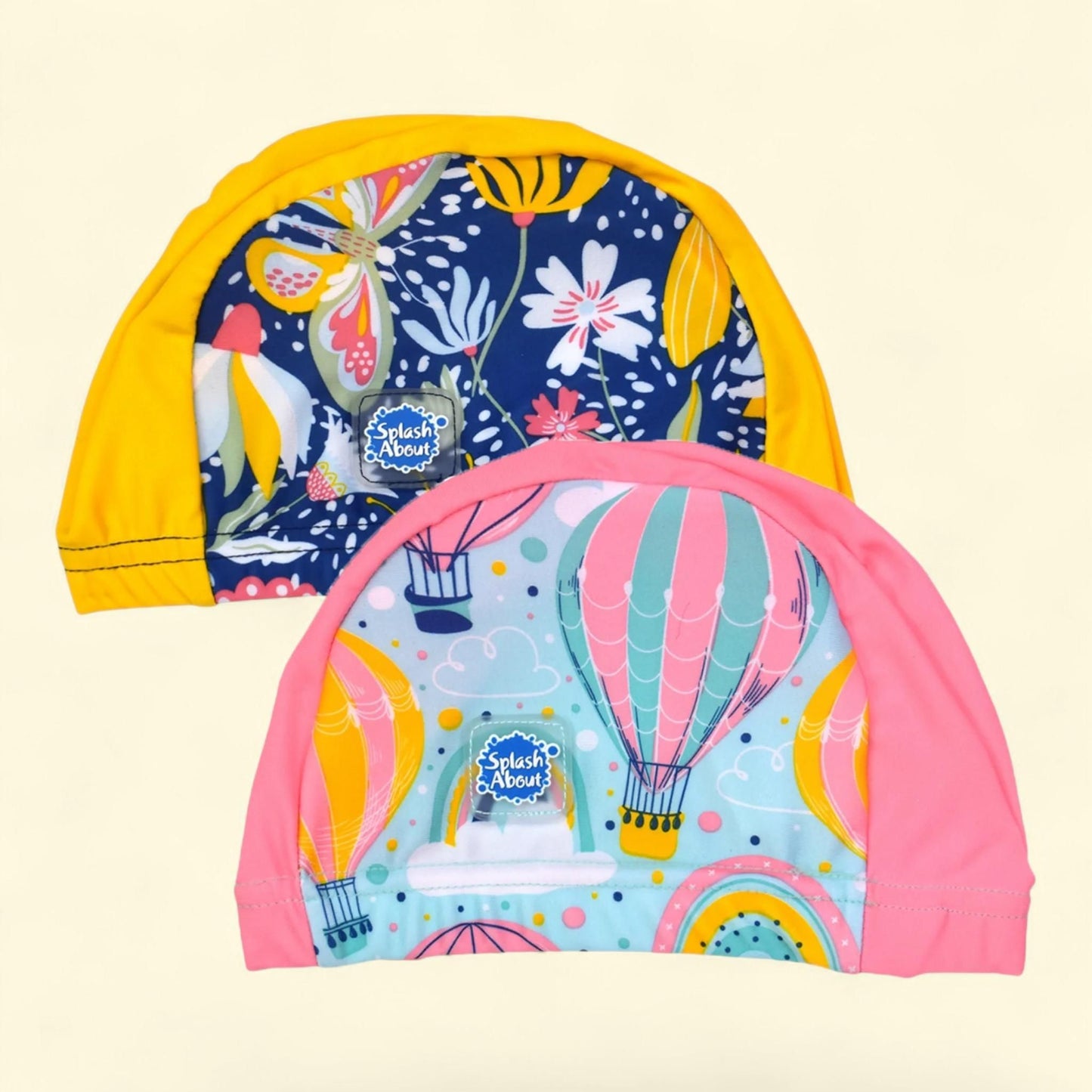Splash About Girl's Swim Cap Double Pack, Garden Delight & Up & Awa... — authentic US product shipped worldwide by Treatspree