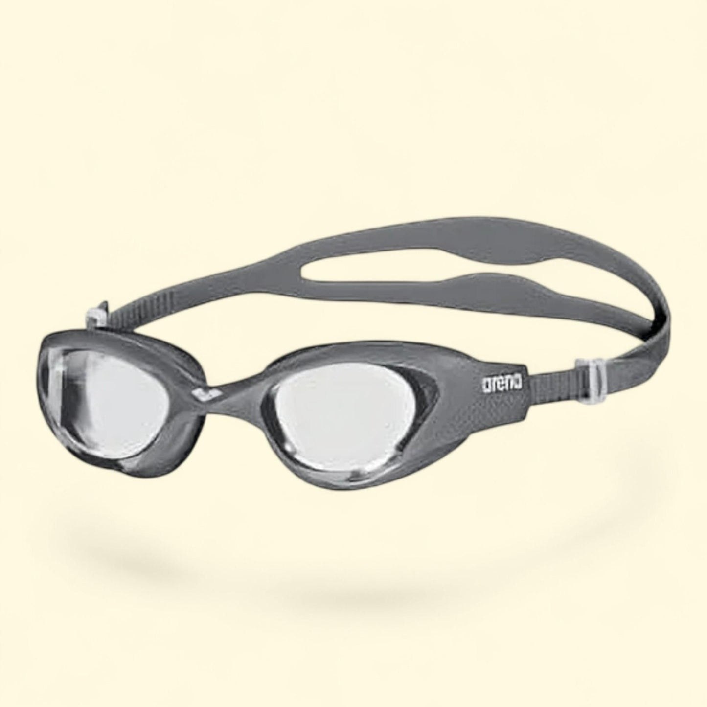 Arena The One Swim Goggles, Clear-Grey-White, Non-Mirror Lens, 0.09 lbs