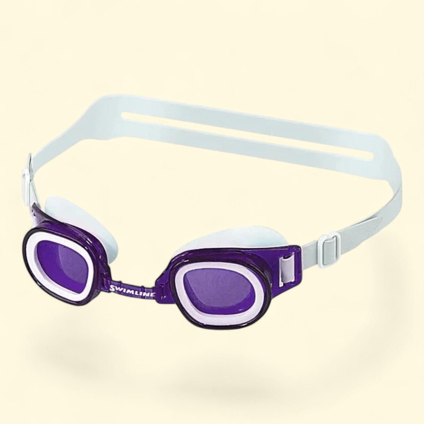 St. Lucia Recreational Swimming Pool Goggles, 6.25" Purple