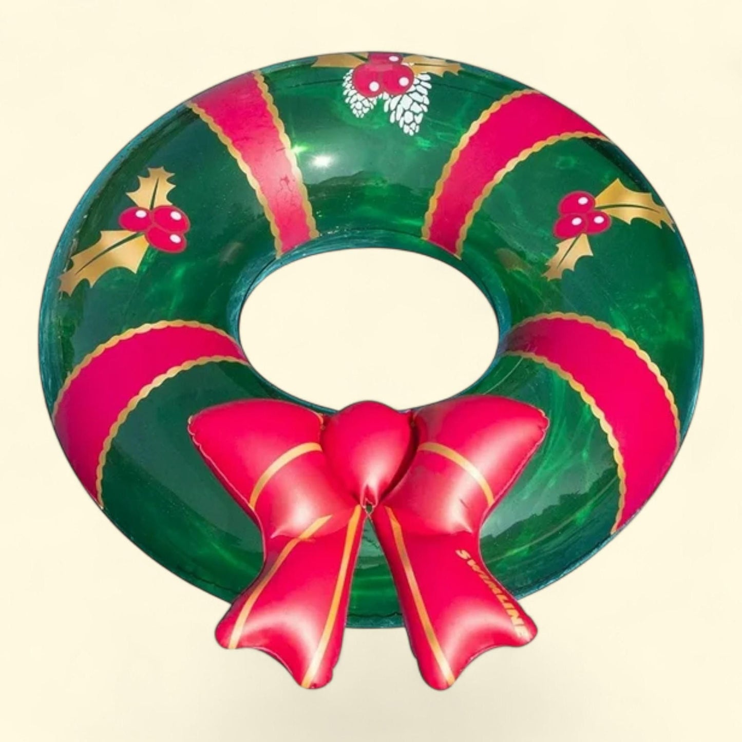 Swimline Christmas Wreath Pool Ring, 42 in — authentic US product shipped worldwide by Treatspree