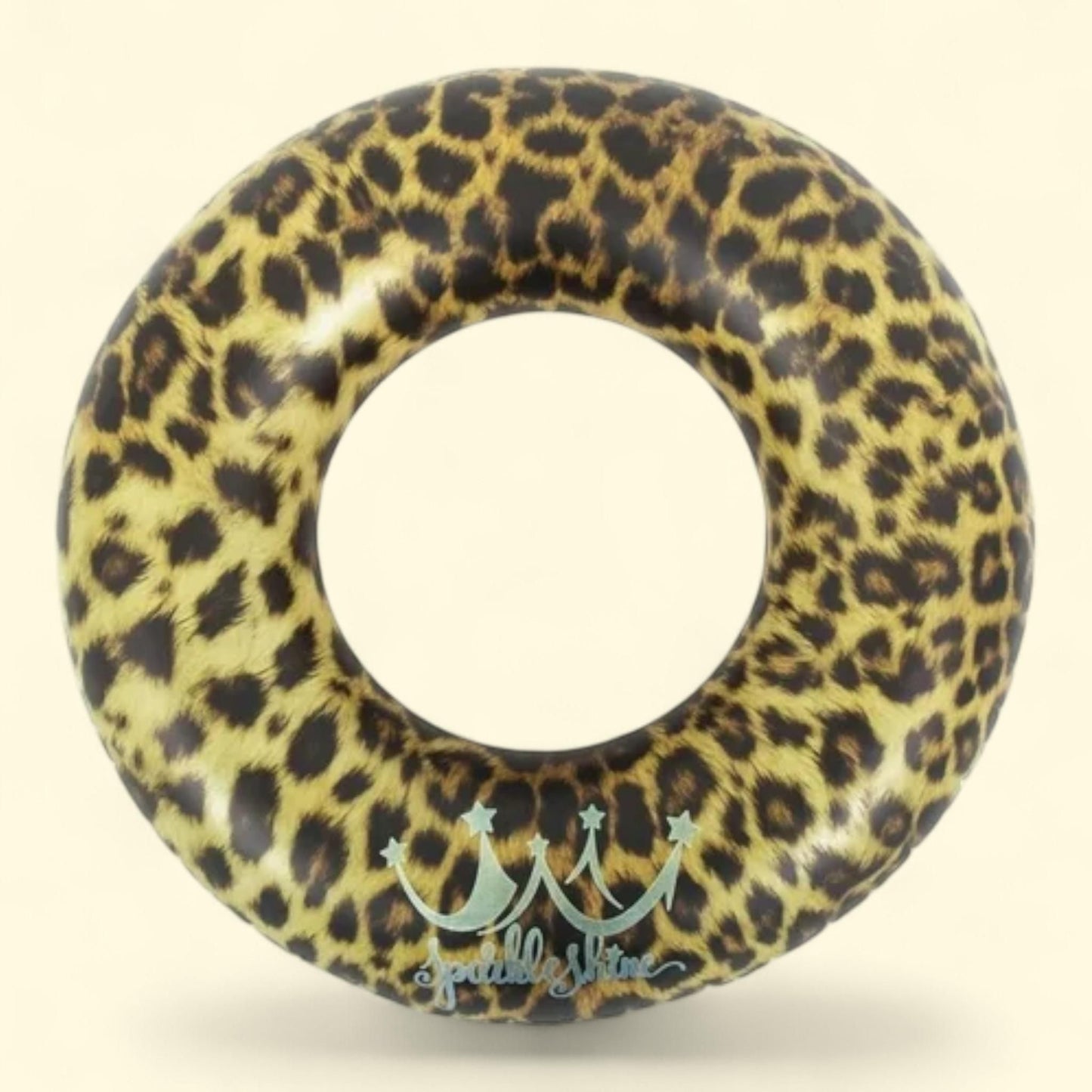Leopard Print Swimming Pool Inner Tube, 35"
