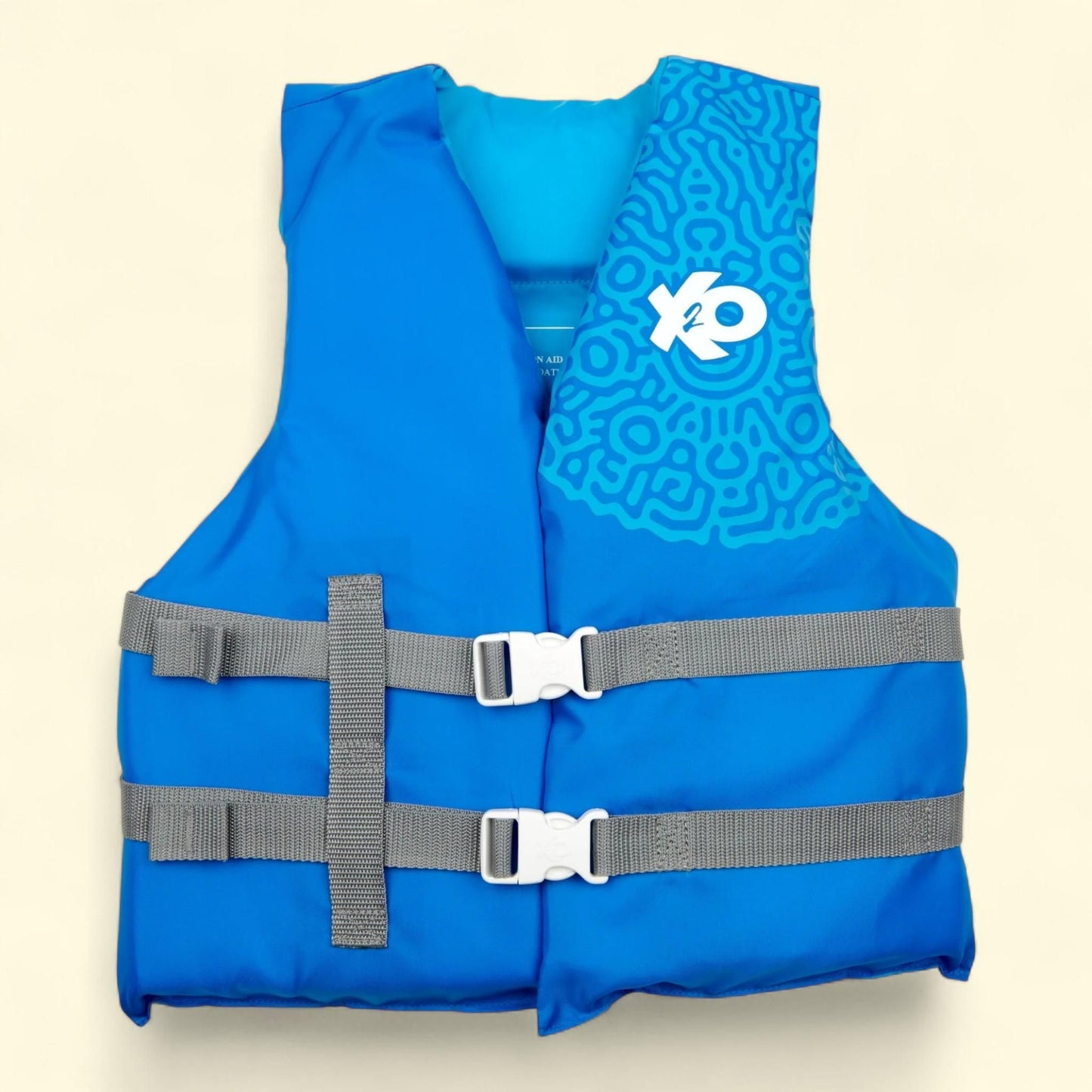 X2O Youth Life Vest and Jacket, 50lbs - 90lbs, Blue Ocean Coral, Unisex
