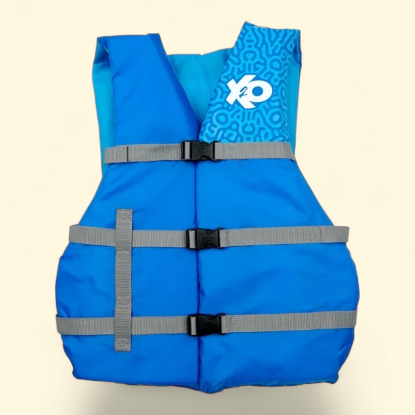 X2O Universal Adult Life Vest and Jacket, 30" - 50" Chest, Blue Ocean Coral, Unisex