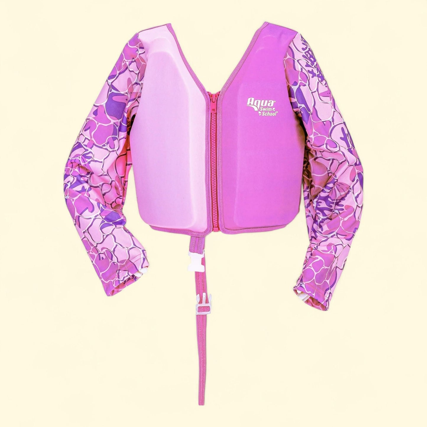 Aqua SwimSchool Grow-with-Me Swim Vest, Pink Turtle, Ages 3-6 , 32-50 lb