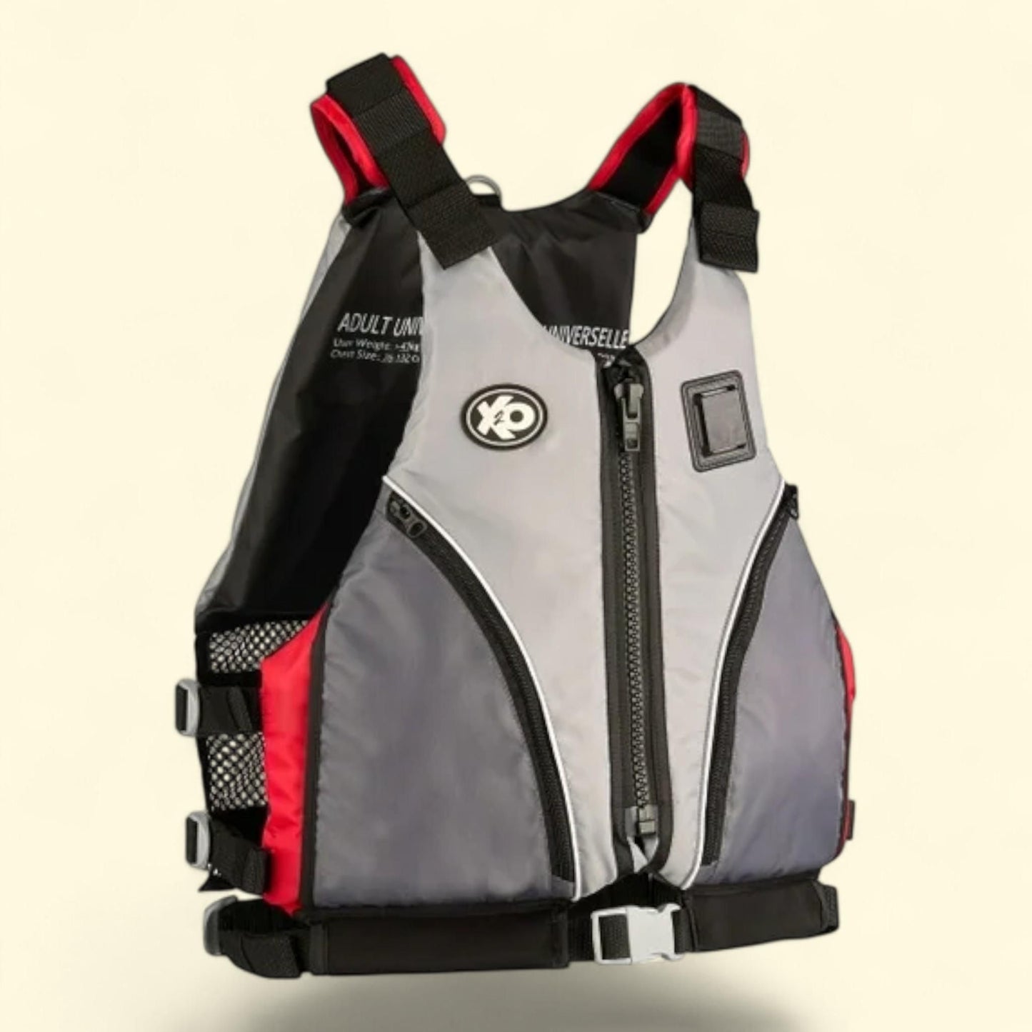 Paddle Vest Deluxe 2X-3X Red/Gray