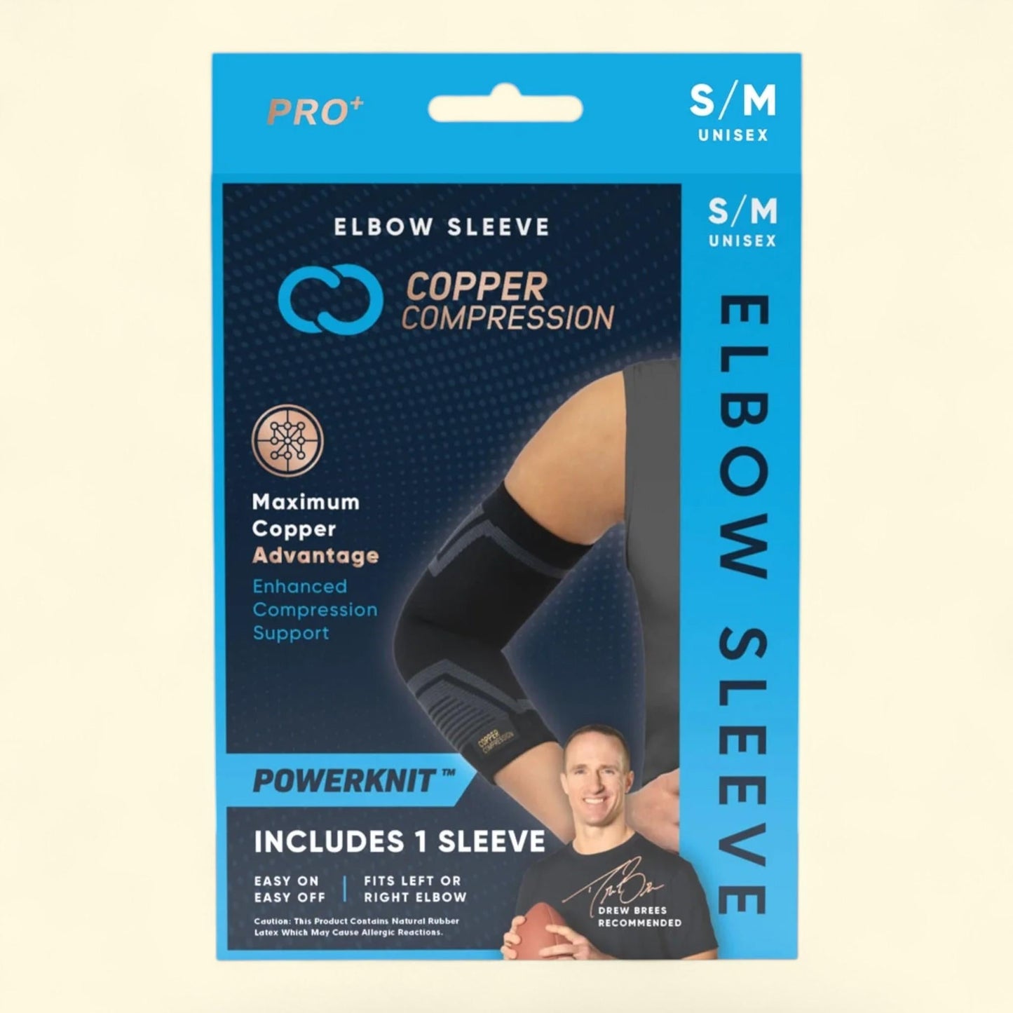 Copper Compression PRO+ Powerknit Elbow Sleeve S/M