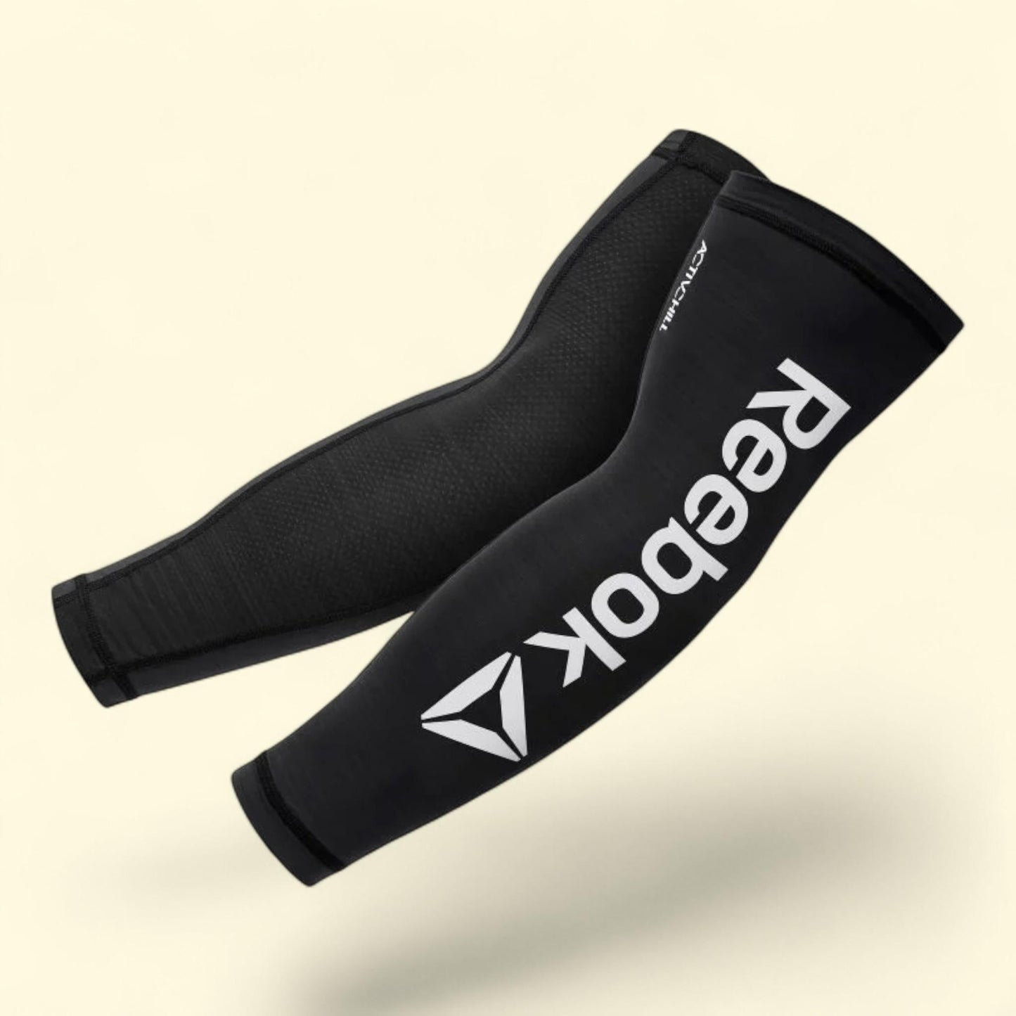 Reebok Activchill Compression Arm Sleeves, Small/Medium - Large/Extra Large, White, Unisex, Adult