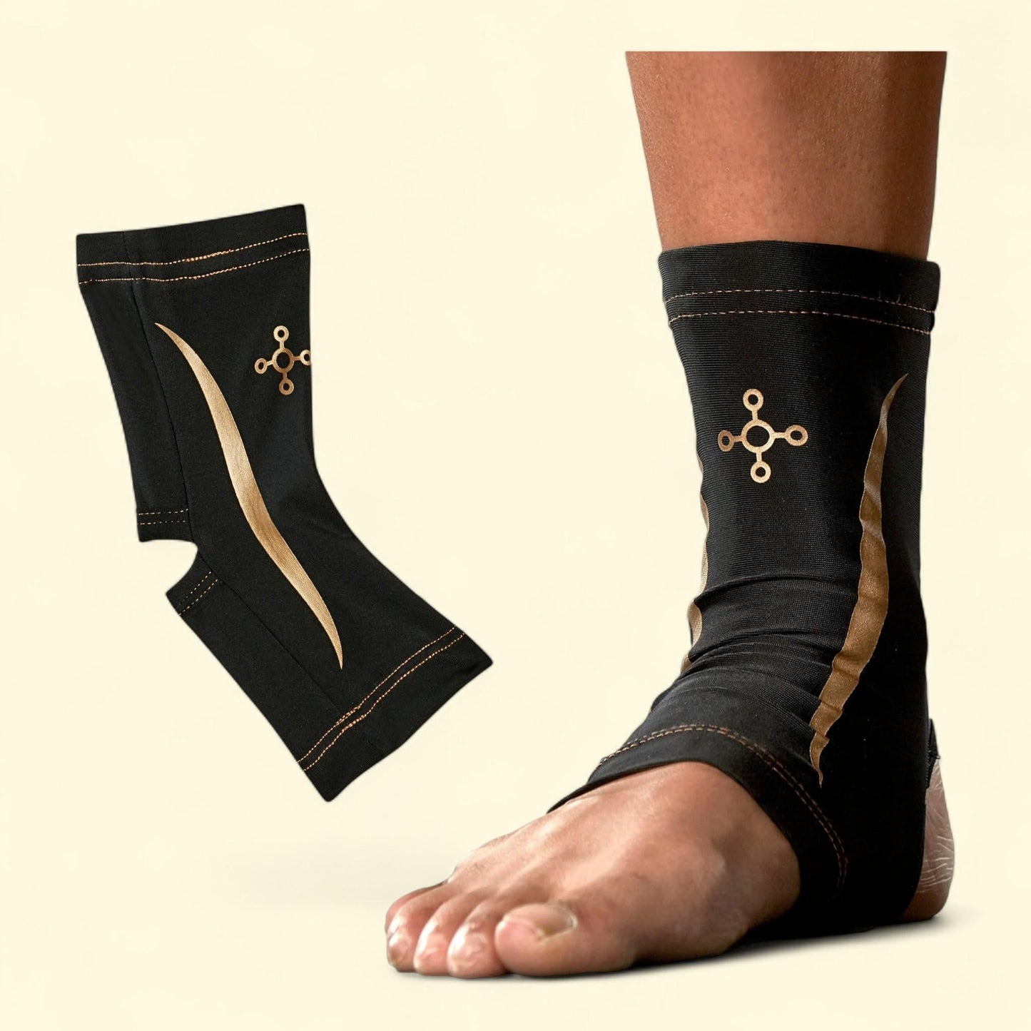 Tommie Copper Sport Compression Ankle Sleeve, Black, Adult Large/Extra-Large