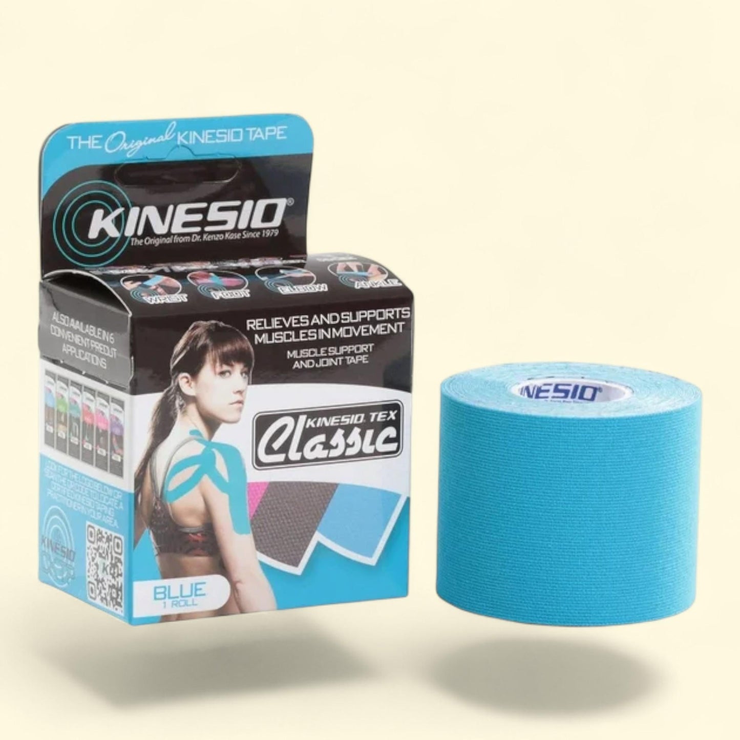 Kinesio Tape, Tex Classic, 2" x 4.4 yds, Blue